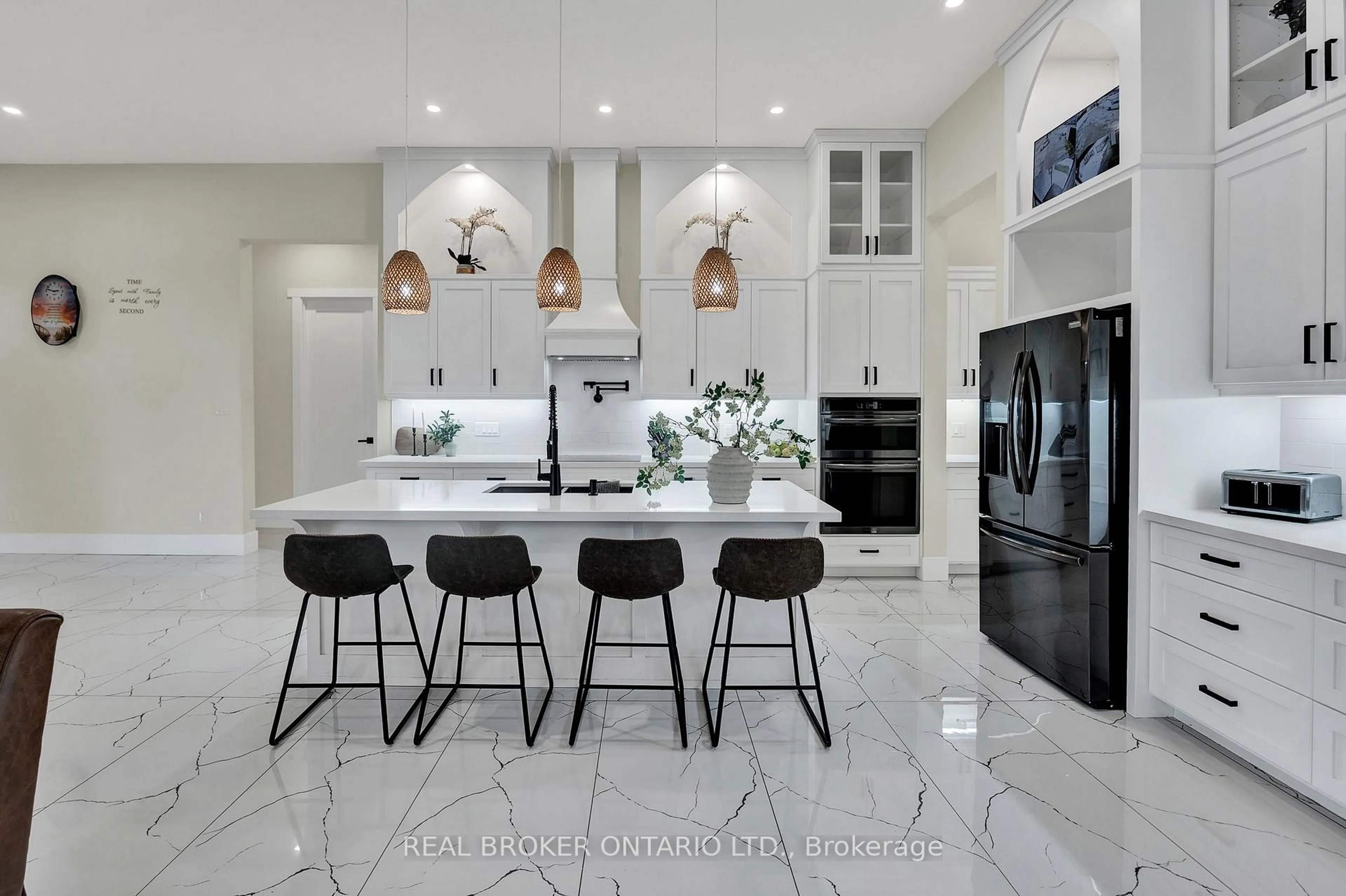 Contemporary kitchen, ceramic/tile floor for 43583 Fischer Line, Huron East Ontario N0G 1H0