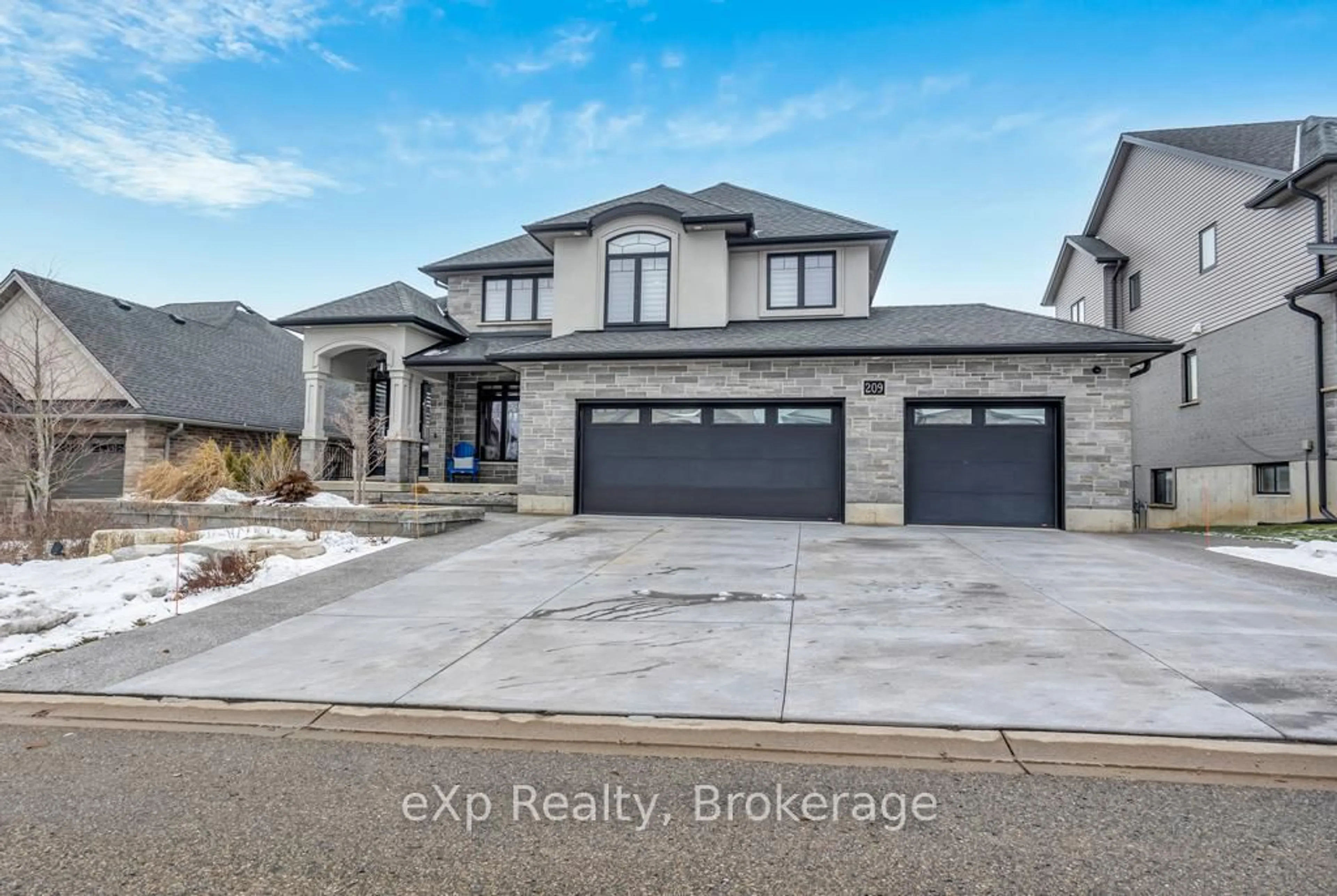 Home with brick exterior material, street for 209 Boot Hill Rd, Woodstock Ontario N4S 0B8