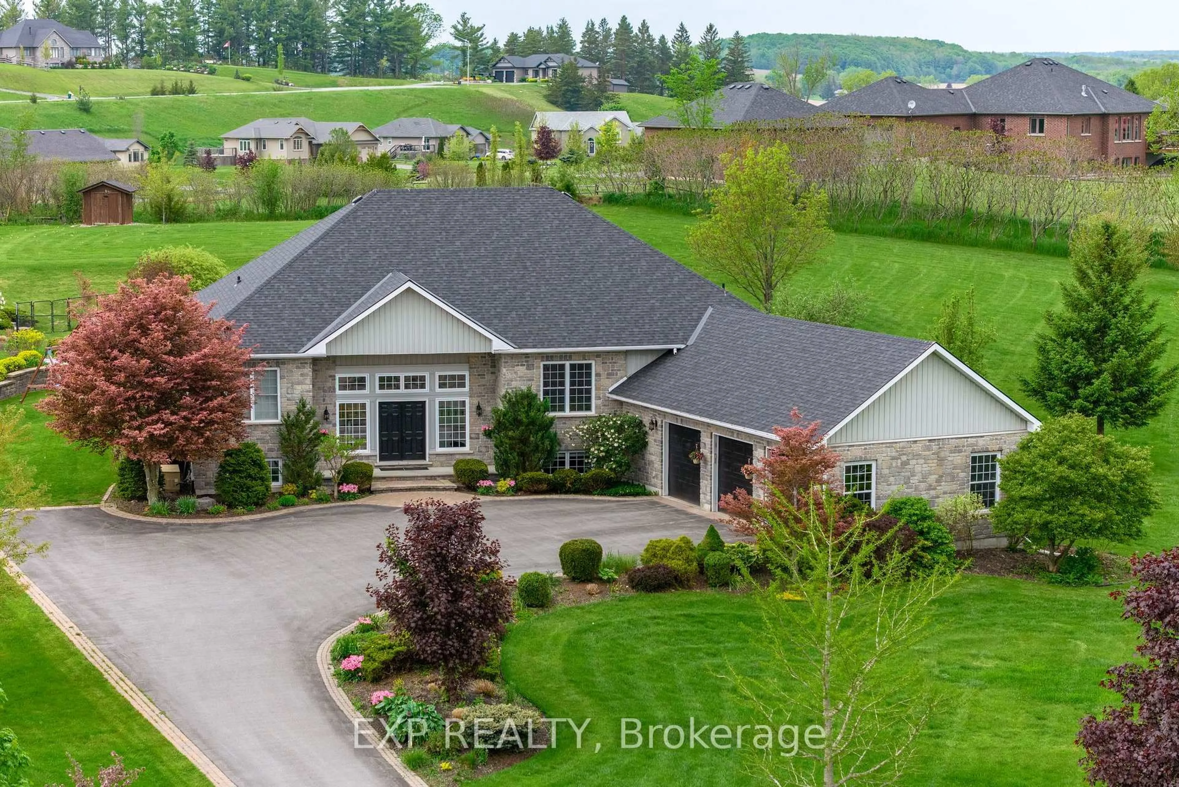 A pic from outside/outdoor area/front of a property/back of a property/a pic from drone, unknown for 107 Country Charm Dr, Belleville Ontario K0K 2V0