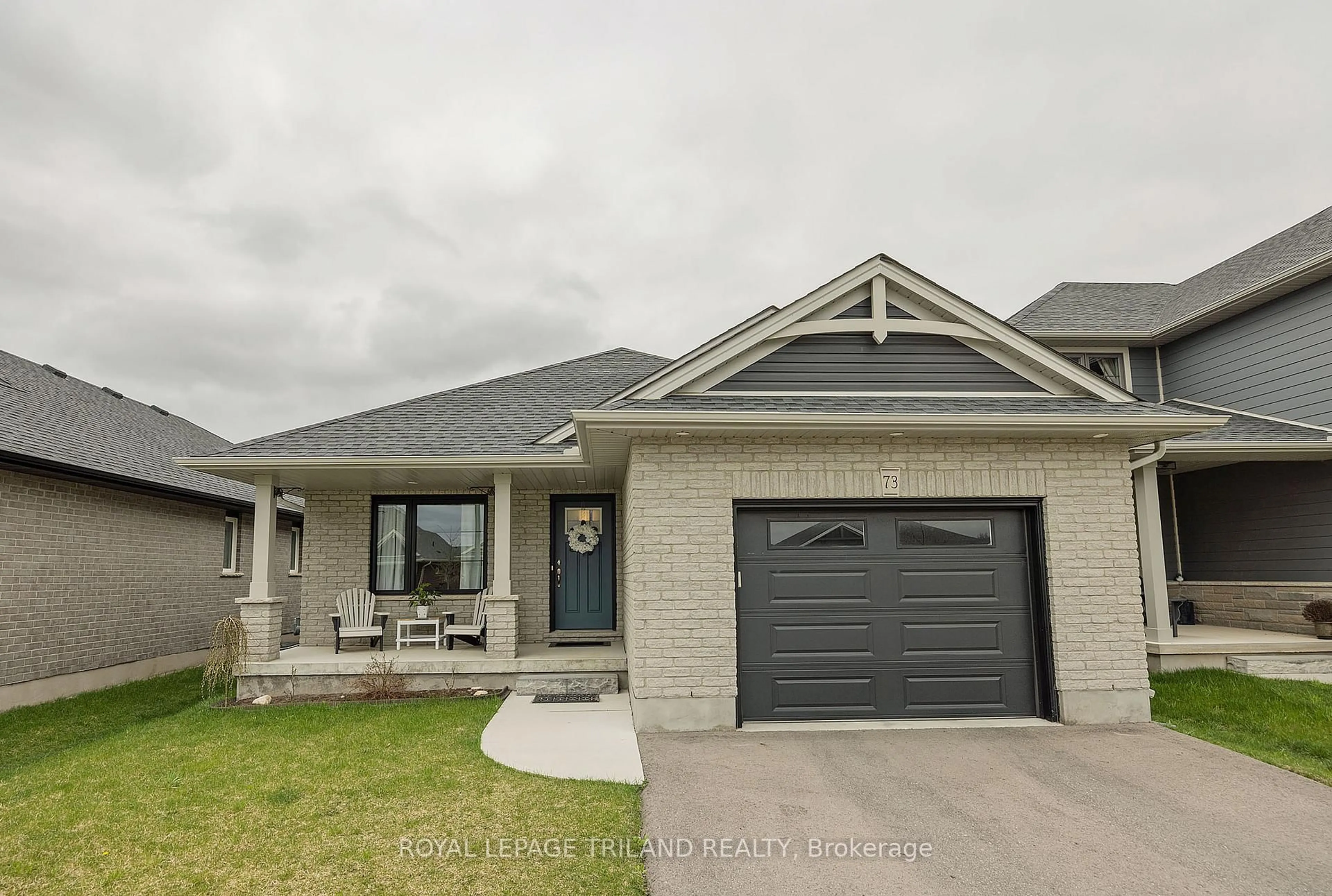 Home with brick exterior material, street for 73 Renaissance Dr, St. Thomas Ontario N5R 0K1