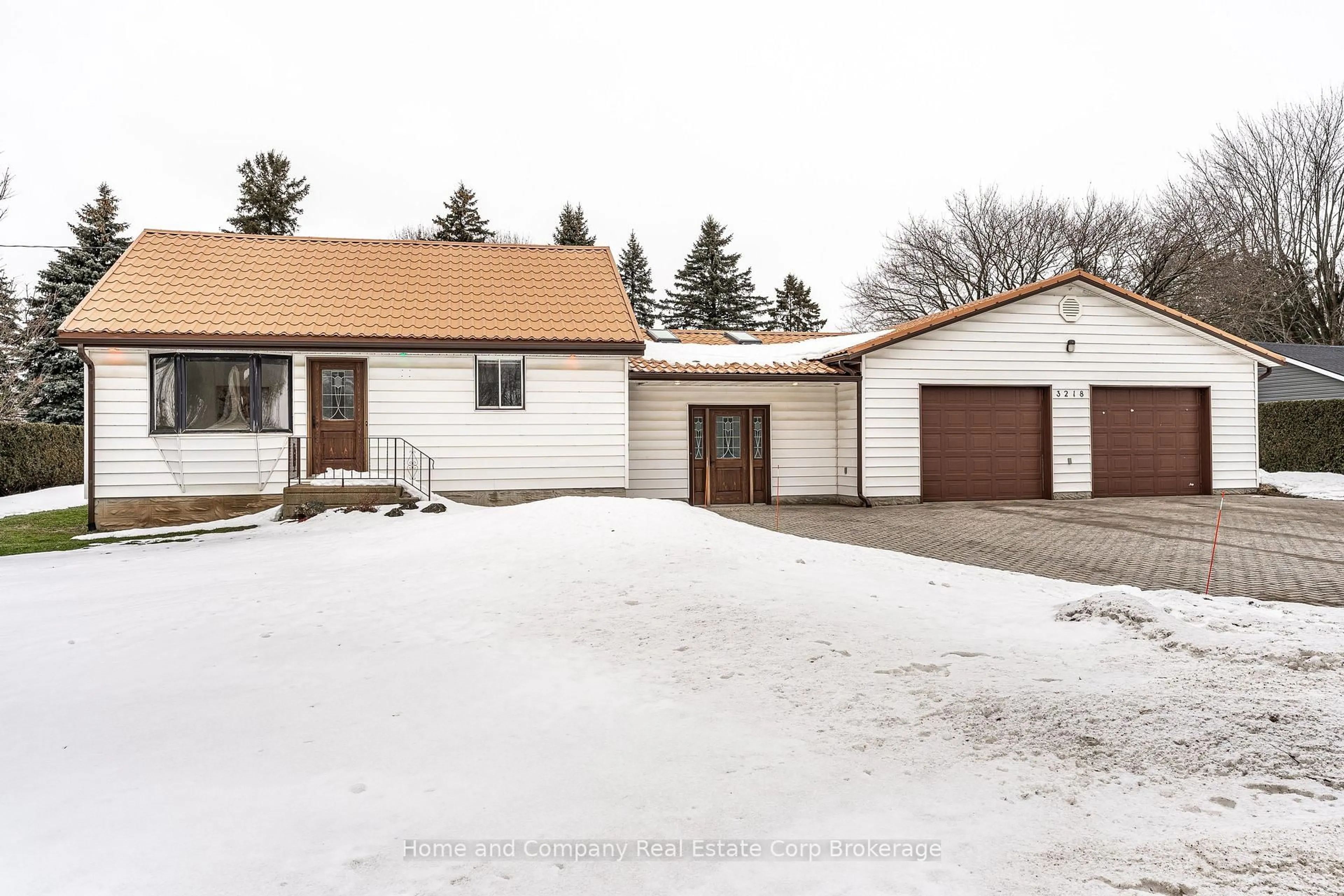 A pic from outside/outdoor area/front of a property/back of a property/a pic from drone, street for 3218 Vivian Line 37 Line, Stratford Ontario N5A 5E1