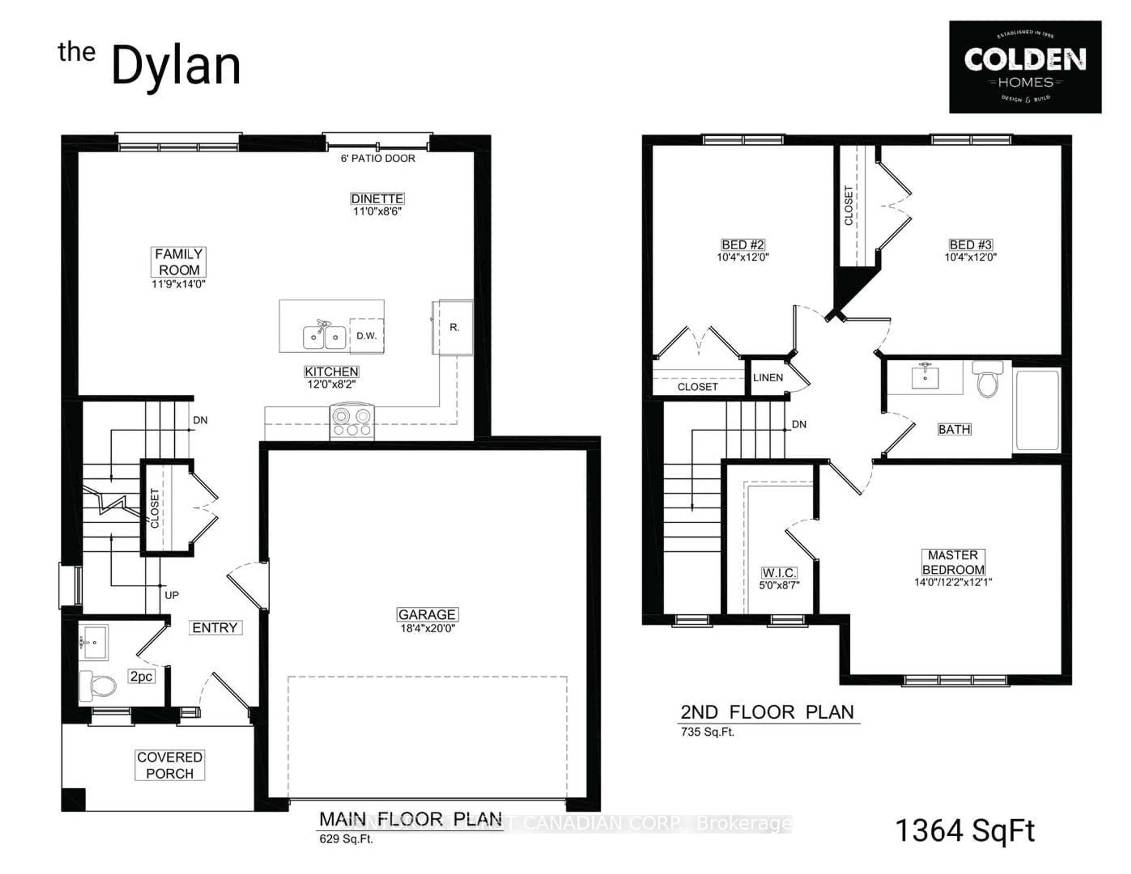 Floor plan for 44 Postma Cres, North Middlesex Ontario N0M 1A0
