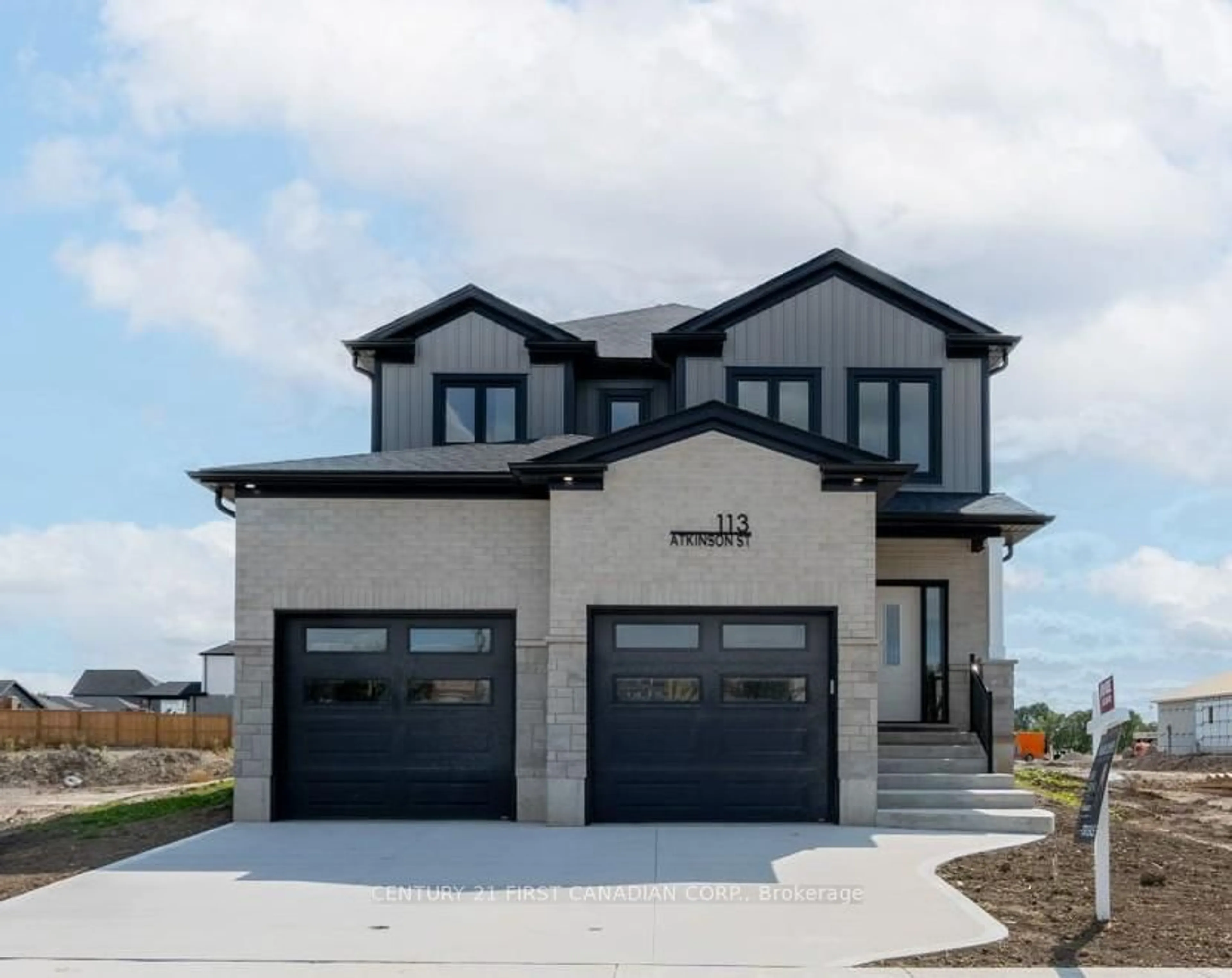 Home with brick exterior material, street for 7 Doerr Crt, North Middlesex Ontario N0M 1A0