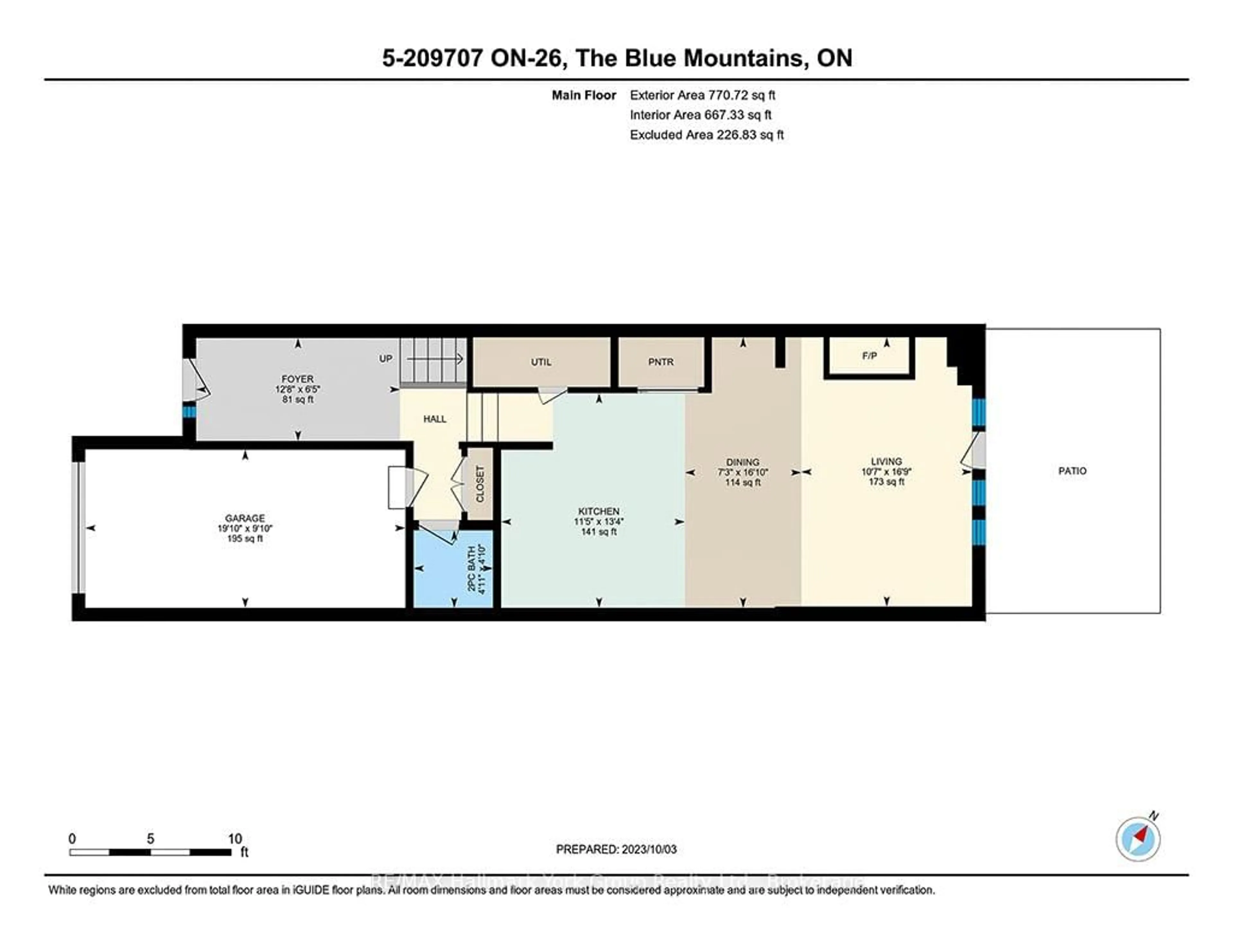 Floor plan for 209707 HWY 26 #5, Blue Mountains Ontario L9Y 0T8