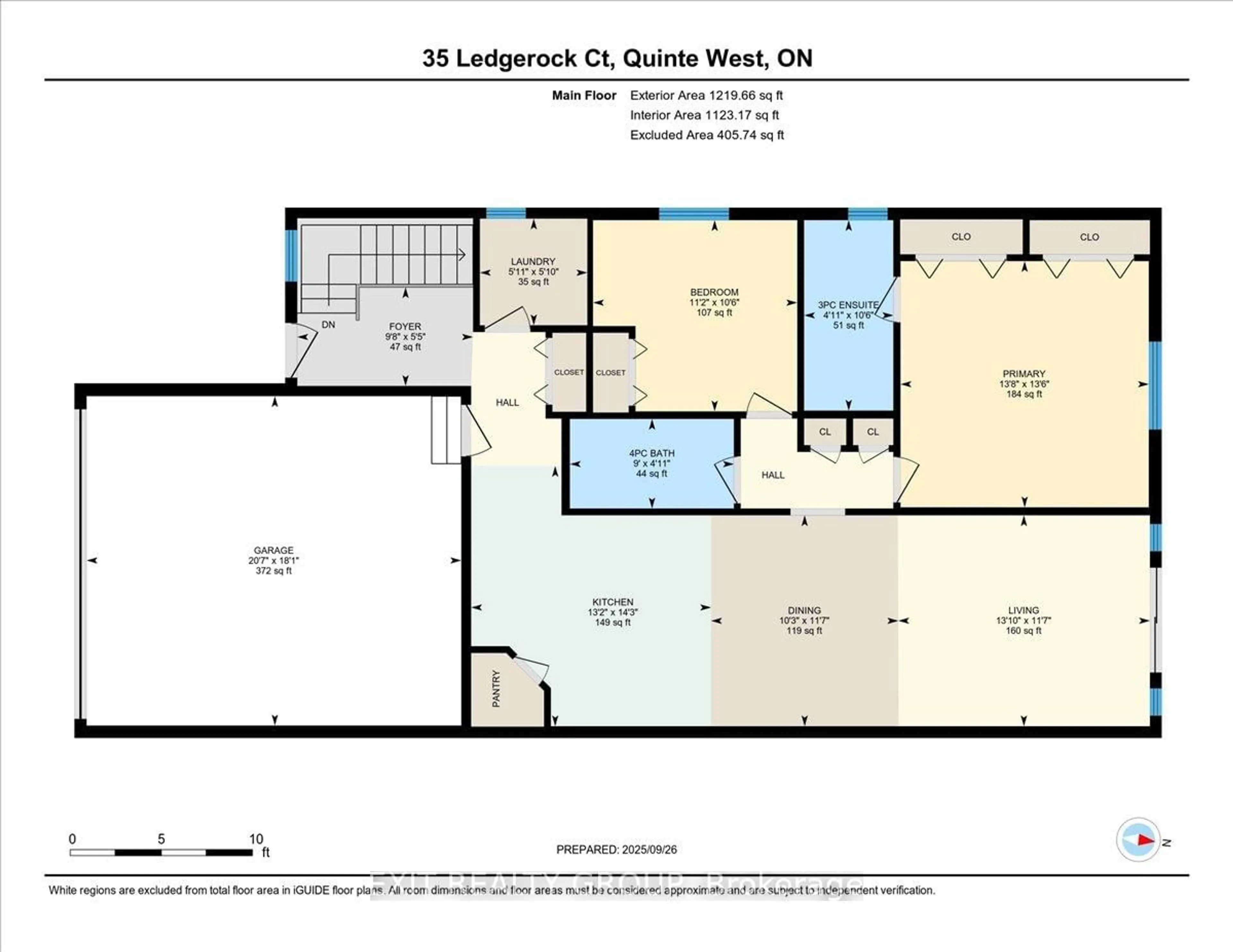 Floor plan for 35 Ledgerock Crt, Quinte West Ontario K8R 0A1