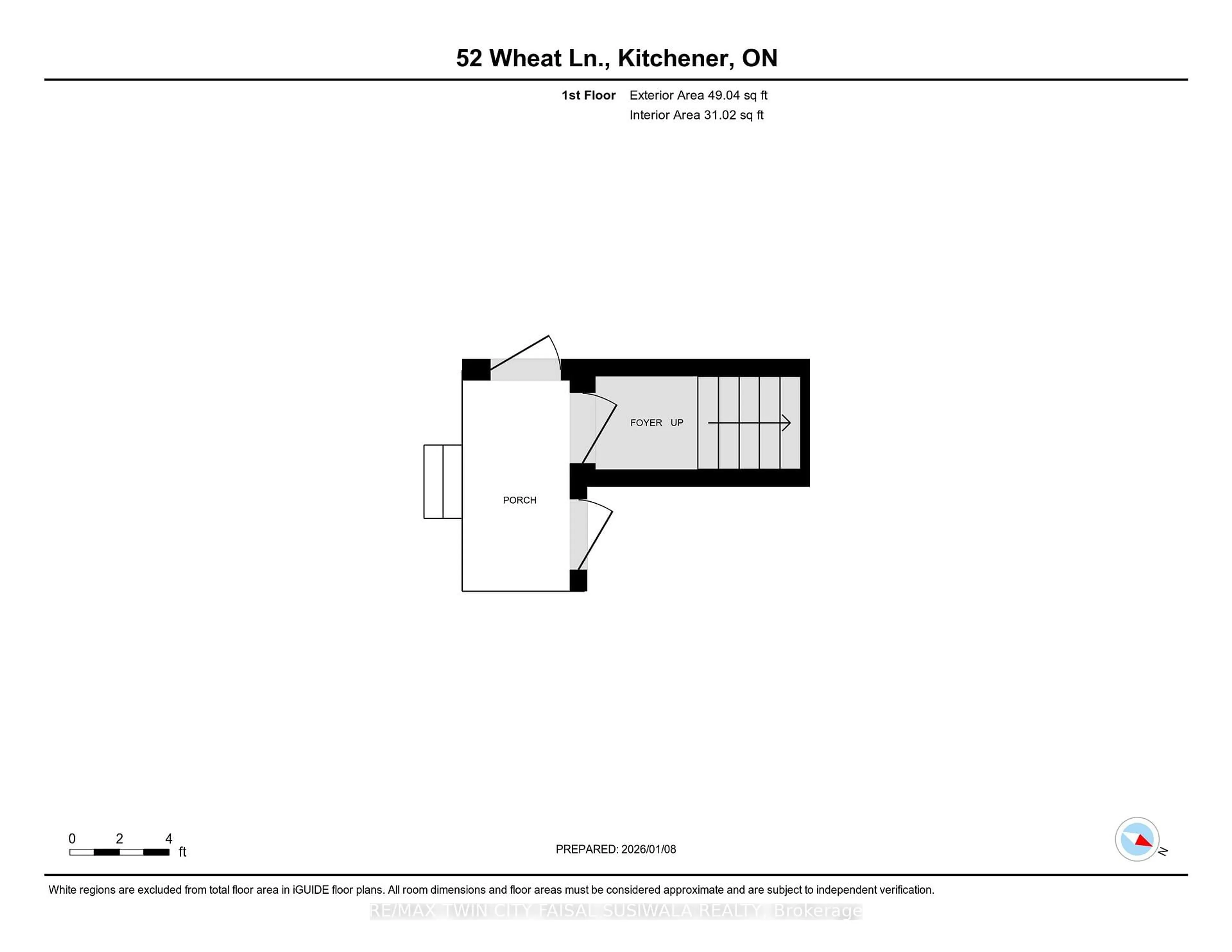 Floor plan for 52 Wheat Lane, Kitchener Ontario N2R 0R6