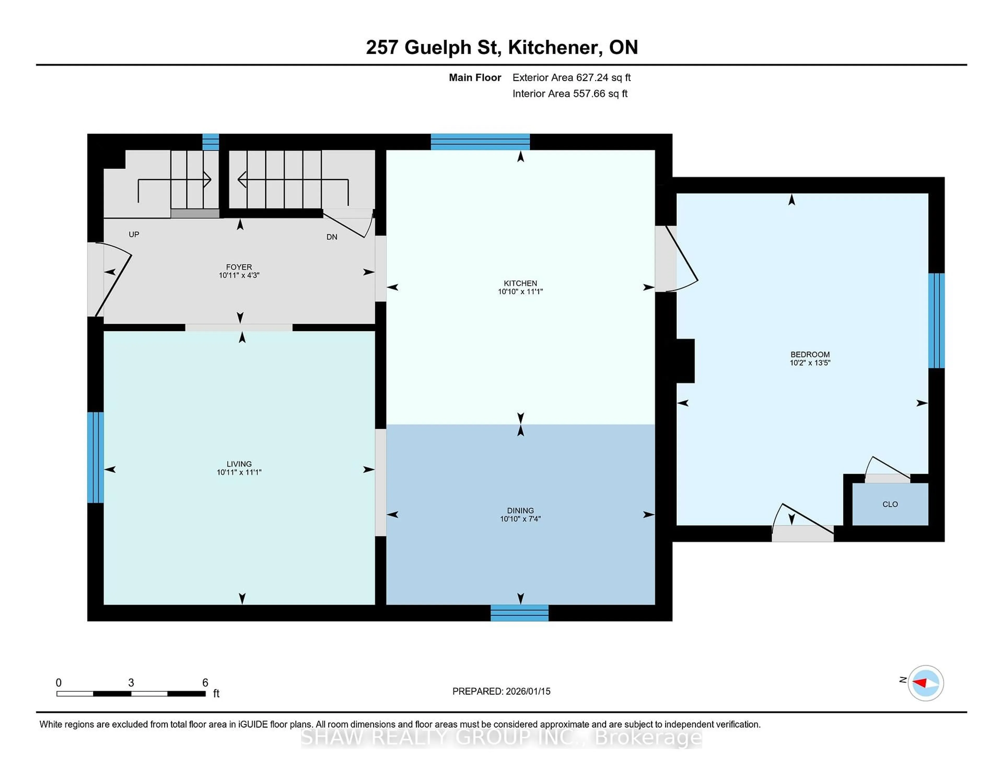 Floor plan for 257 Guelph St, Kitchener Ontario N2H 5W9