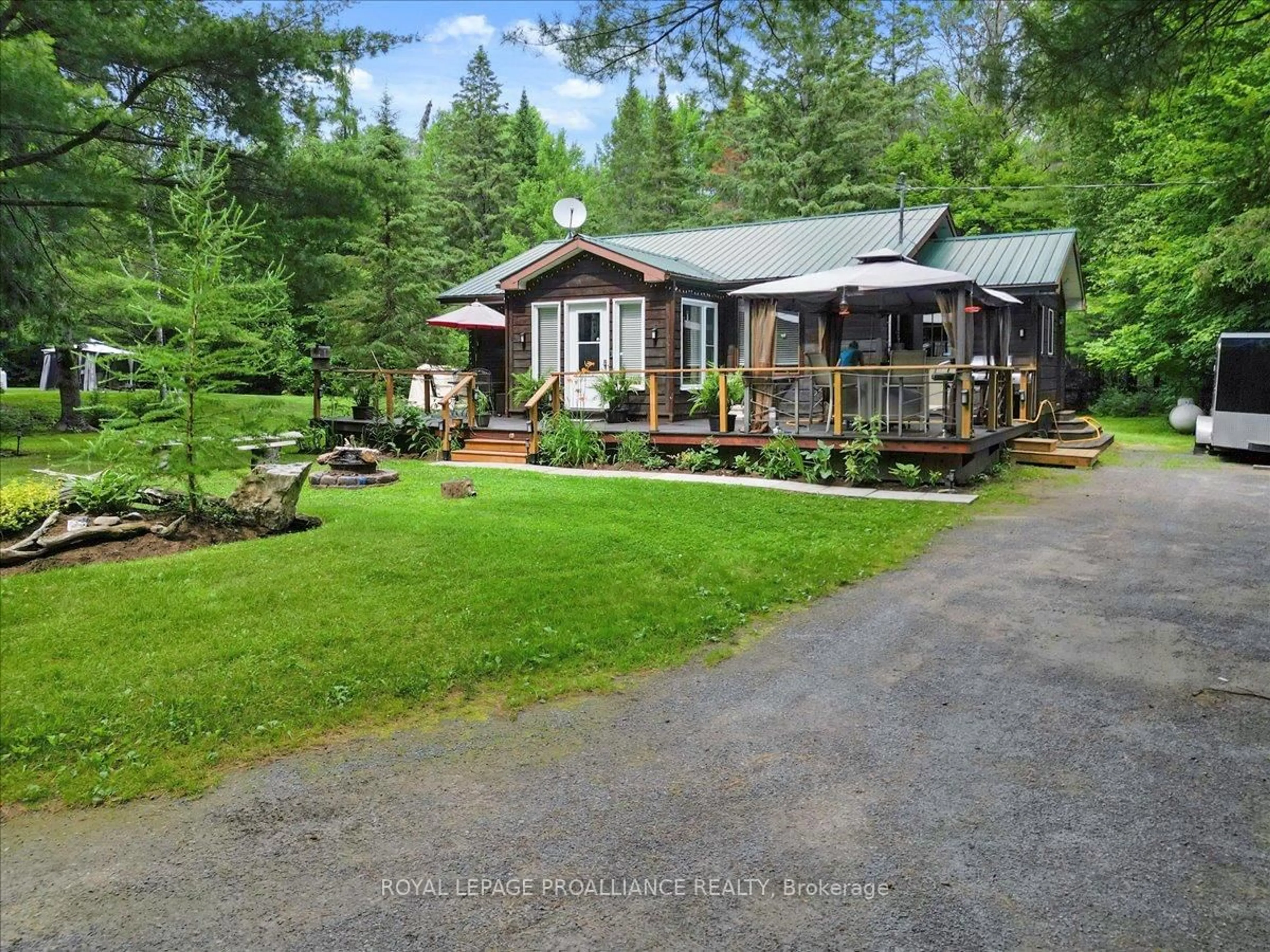 A pic from outside/outdoor area/front of a property/back of a property/a pic from drone, unknown for 1151 Harlowe Road, R.R. #1, Frontenac Ontario K0H 2G0