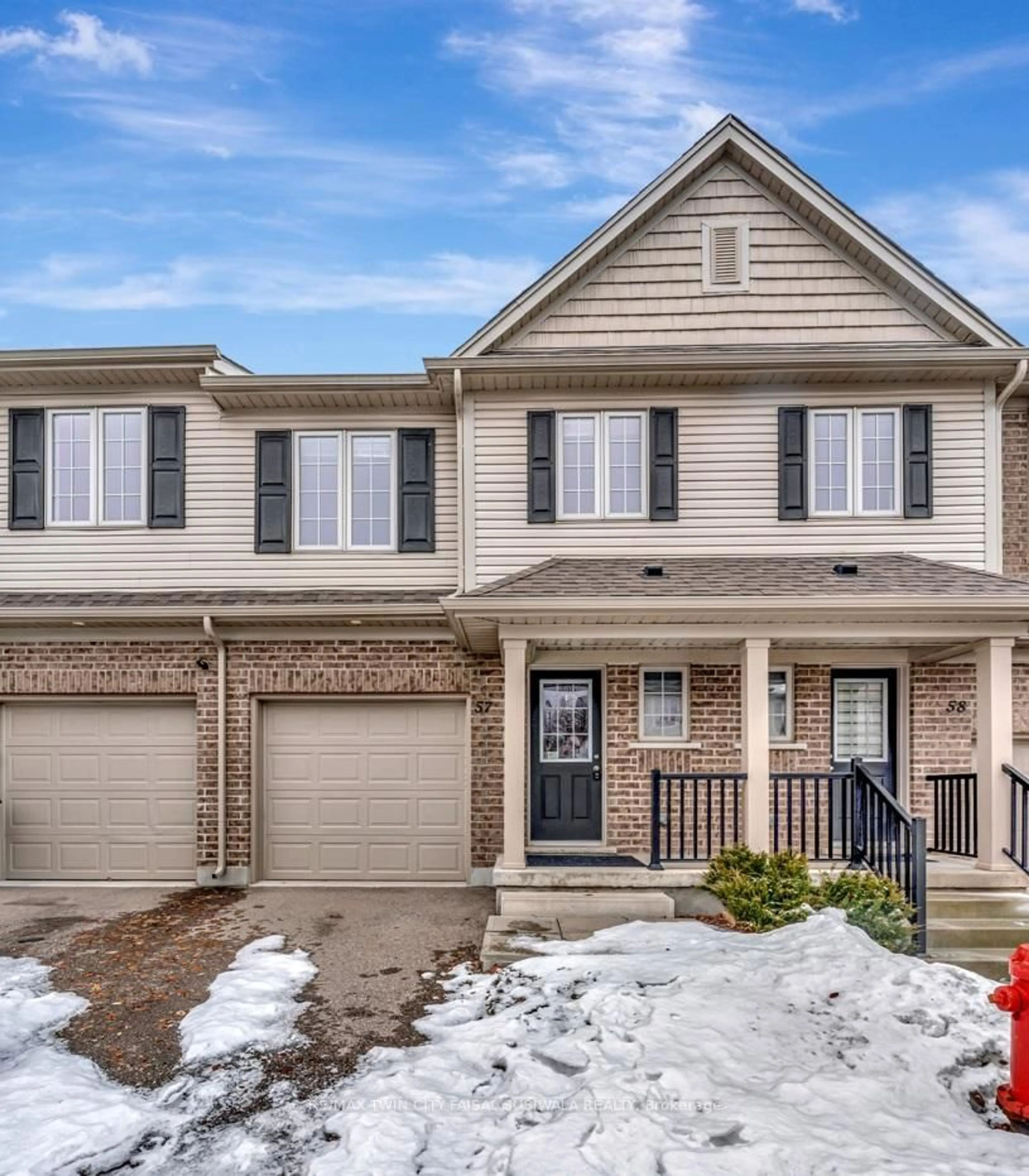 Home with brick exterior material, street for 50 Pinnacle Dr #57, Kitchener Ontario N2P 0H8