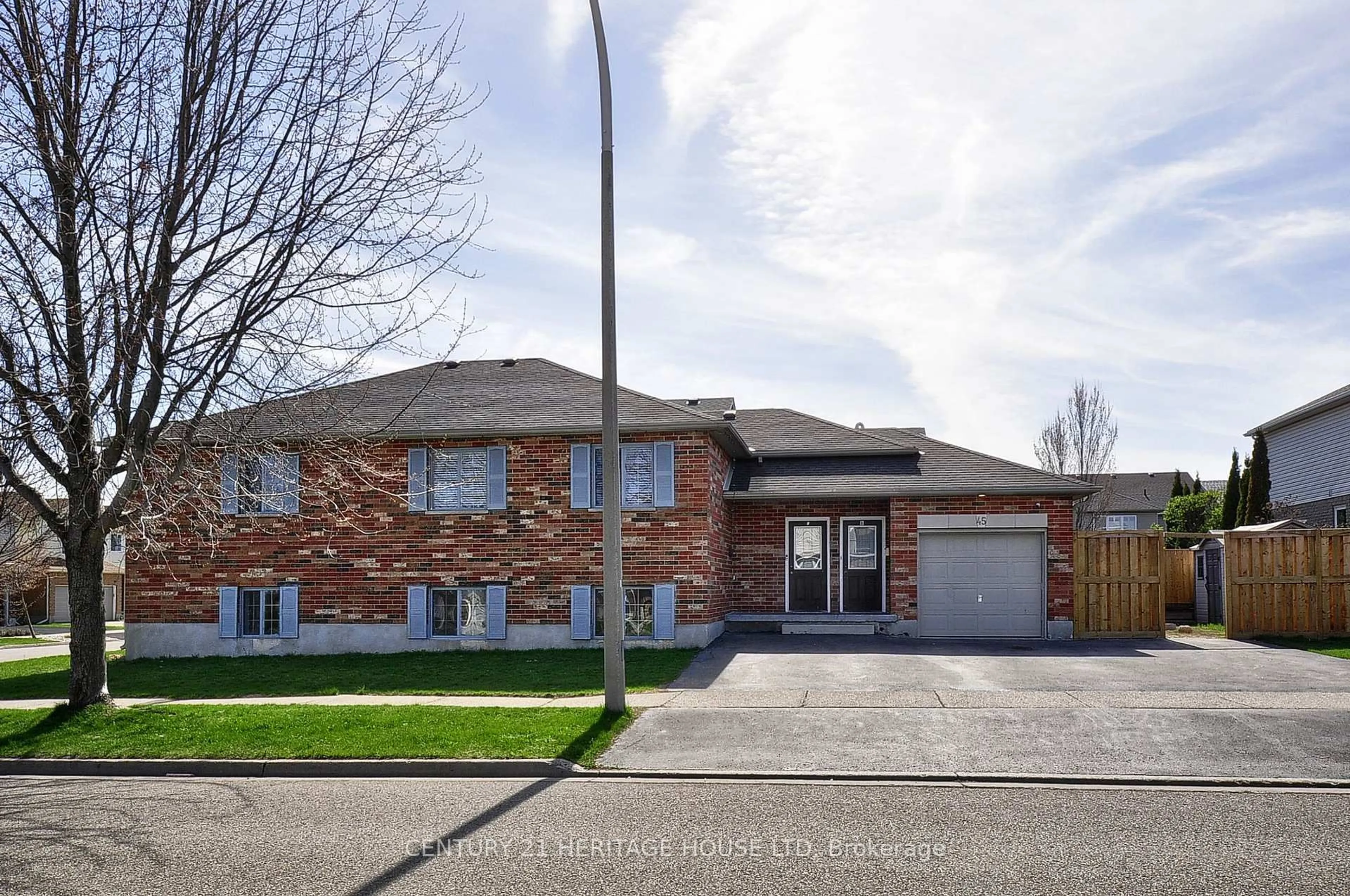 Home with brick exterior material, street for 45 Highgate Rd, Kitchener Ontario N2N 3P5