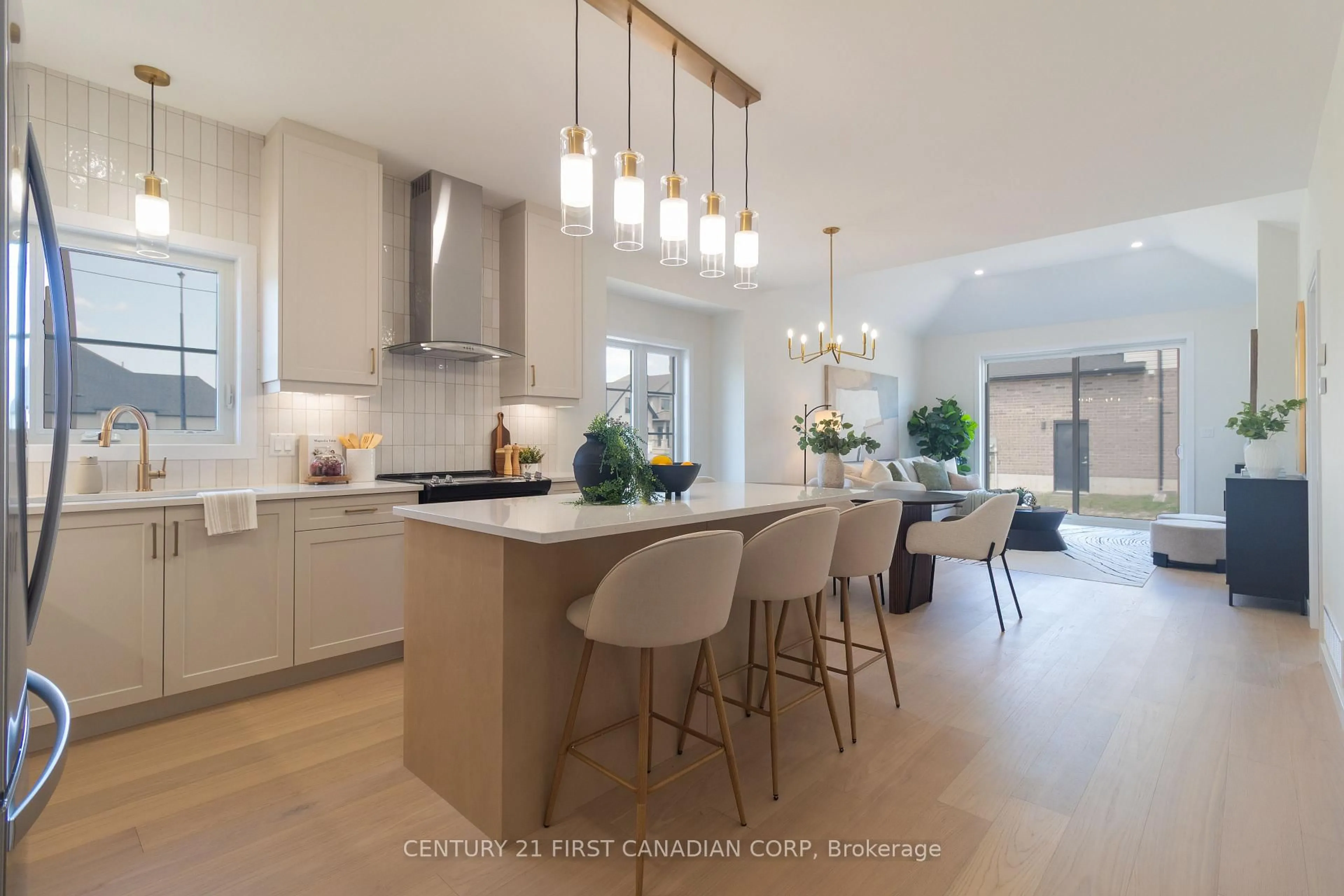 Open concept kitchen, ceramic/tile floor for 6694 Hayward Dr, London South Ontario N6P 0H7