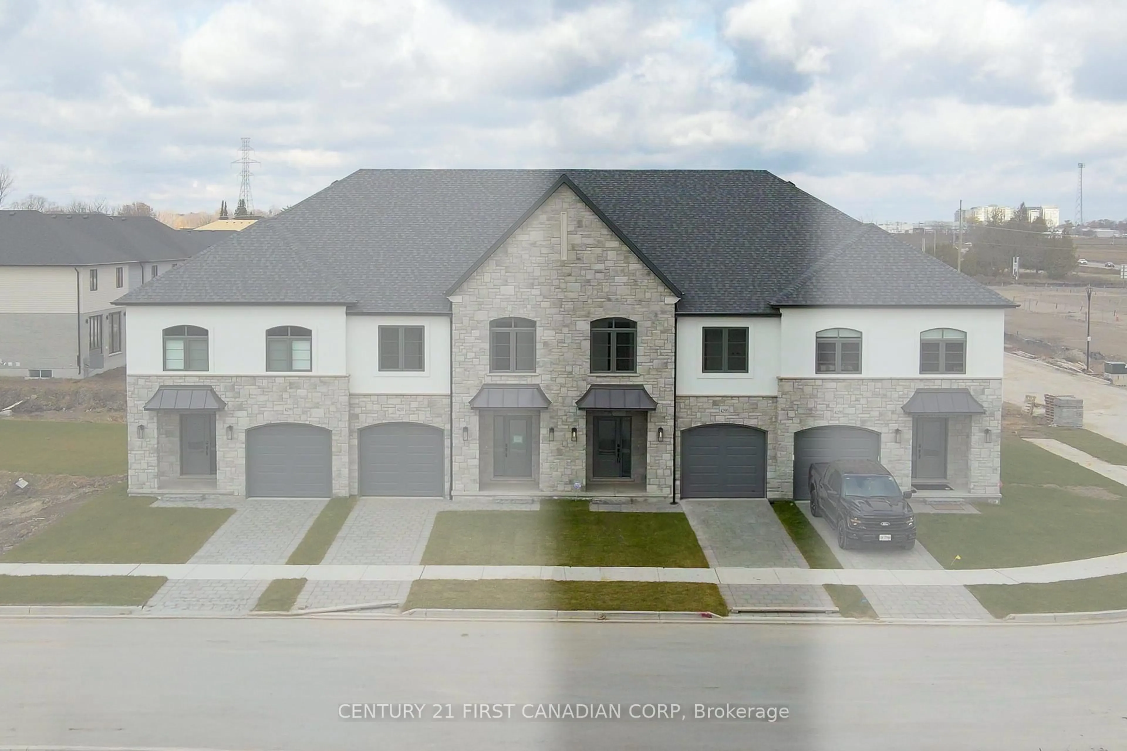 A pic from outside/outdoor area/front of a property/back of a property/a pic from drone, building for 4295 Calhoun Way, London South Ontario N6P 1J9
