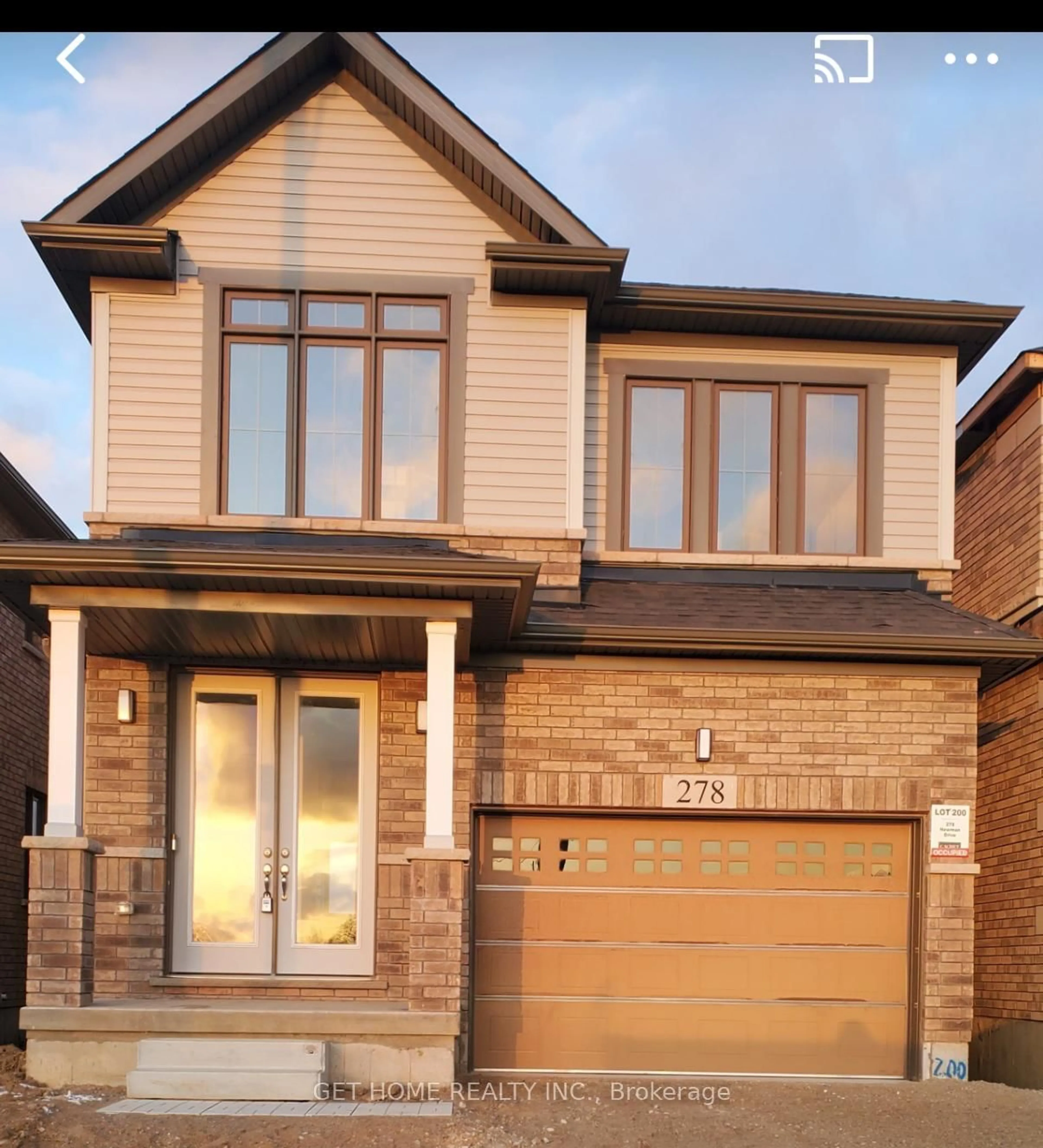 Home with brick exterior material, street for 278 Newman Dr, Cambridge Ontario N1S 0E1