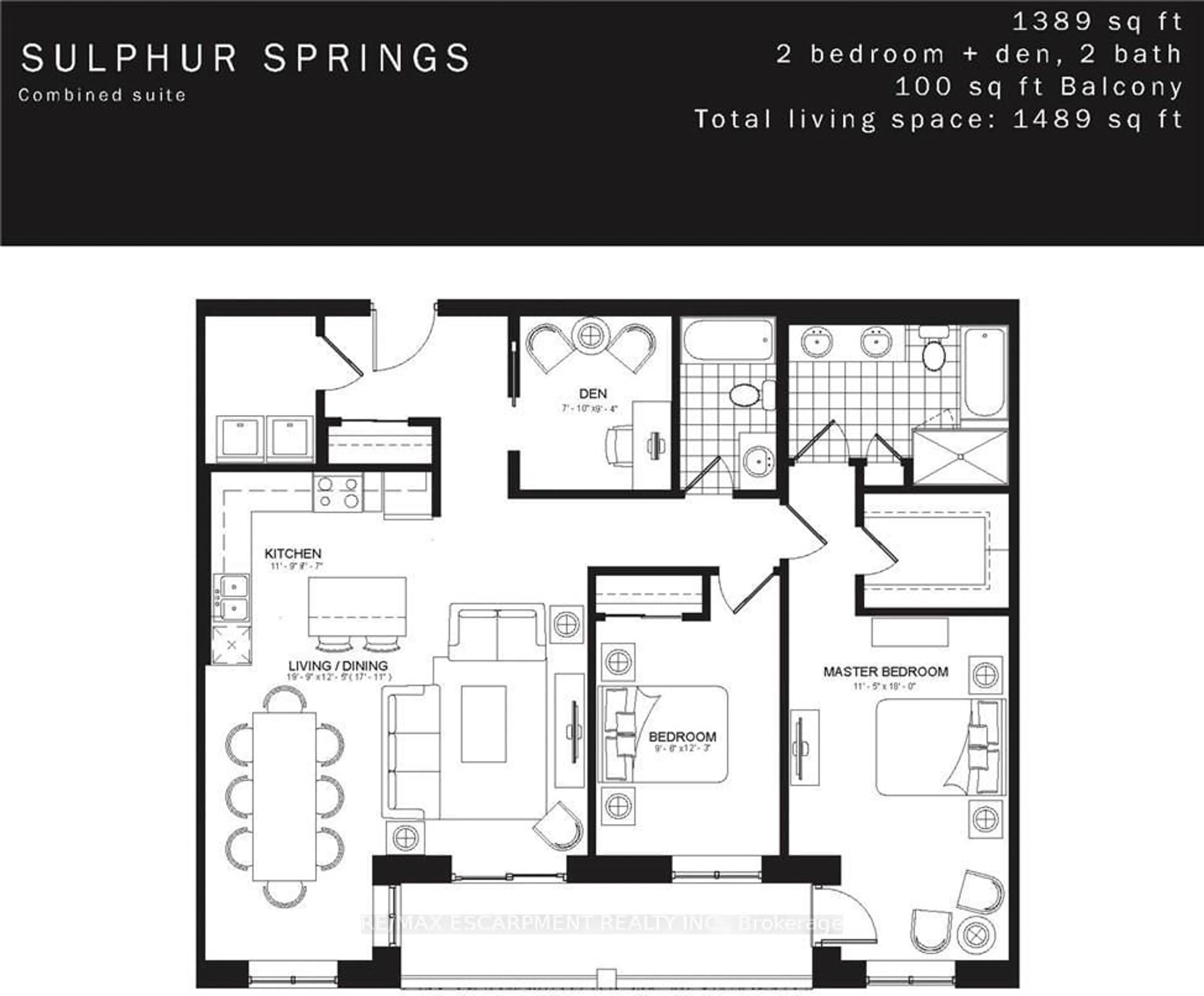 Floor plan for 153 Wilson St #307, Hamilton Ontario L9G 1N4