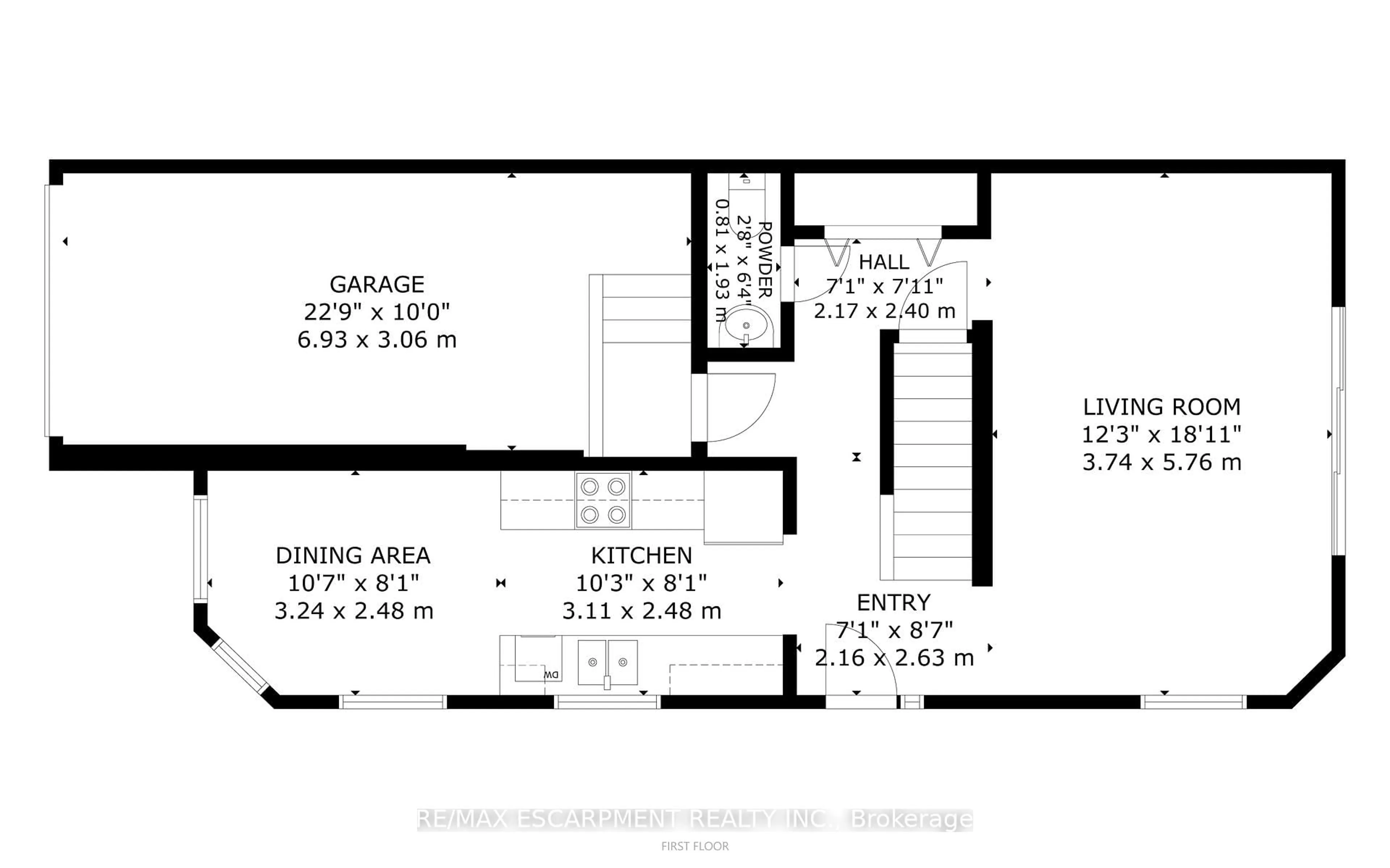 Floor plan for 361 Arkell Rd #1, Guelph Ontario N1L 1E5