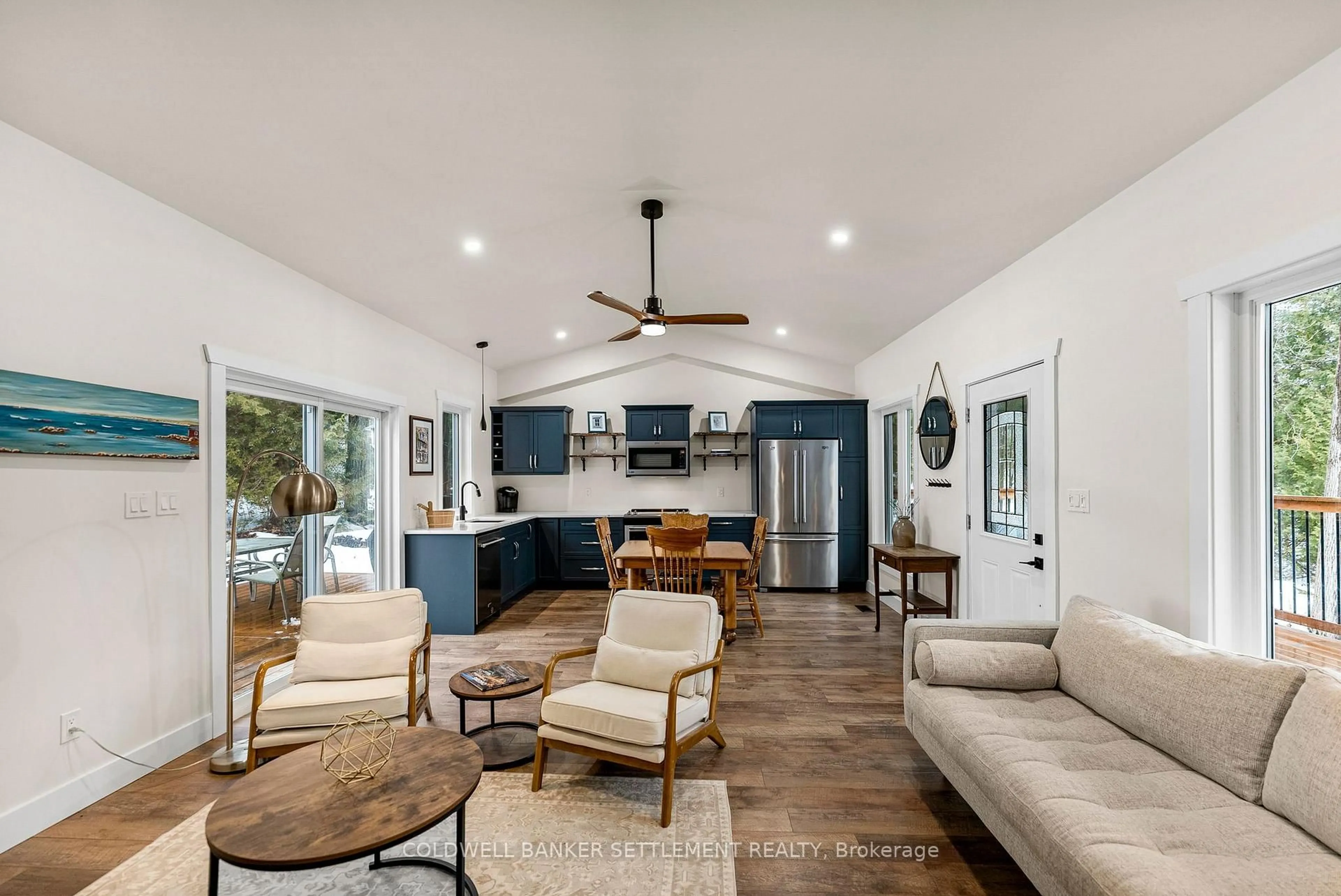 Open concept kitchen, ceramic/tile floor for 1361 Baker Valley Rd, Frontenac Ontario K0H 0B6