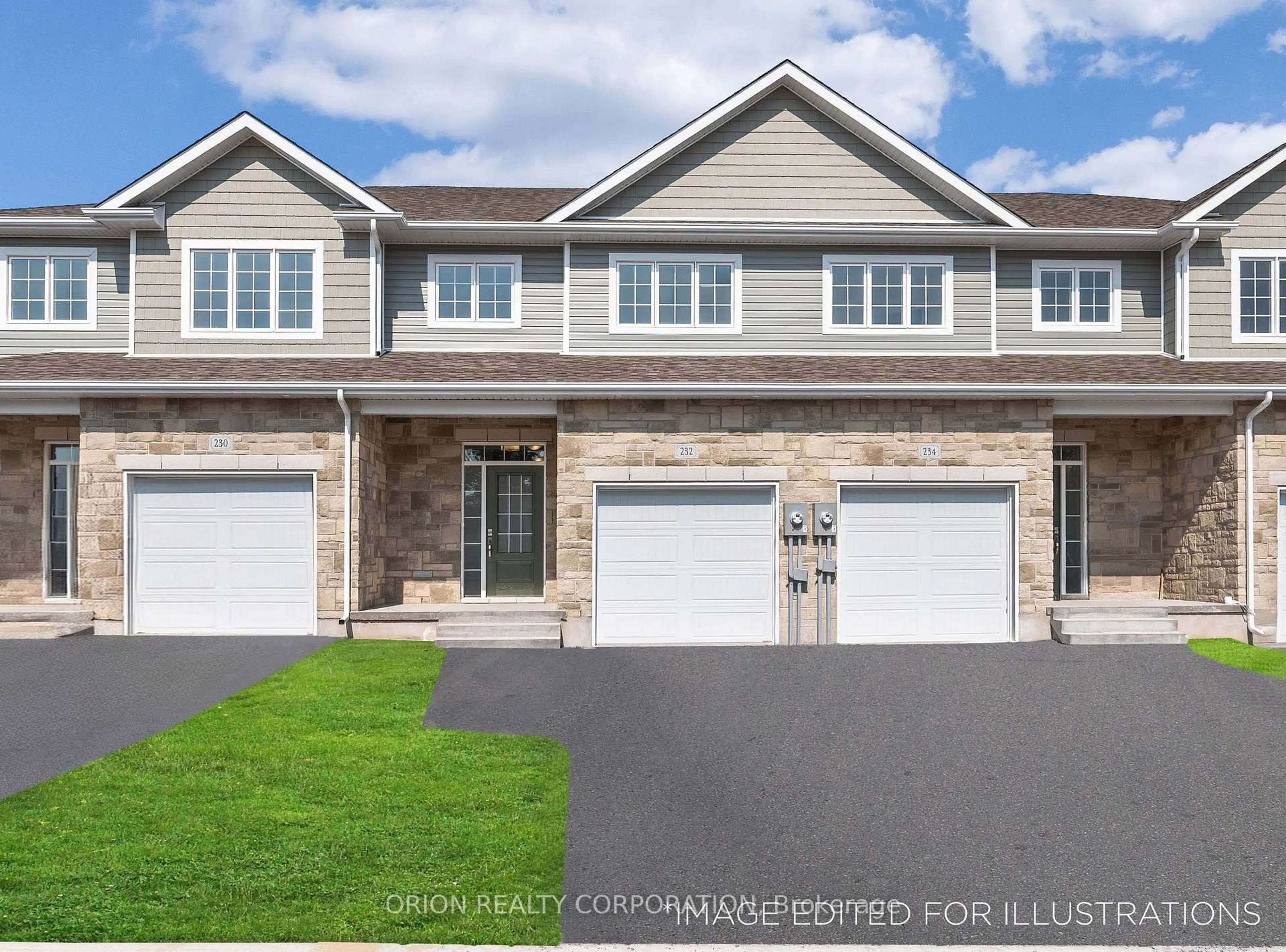 Home with vinyl exterior material, street for 232 Dockside Dr, Kingston Ontario K7K 0J1