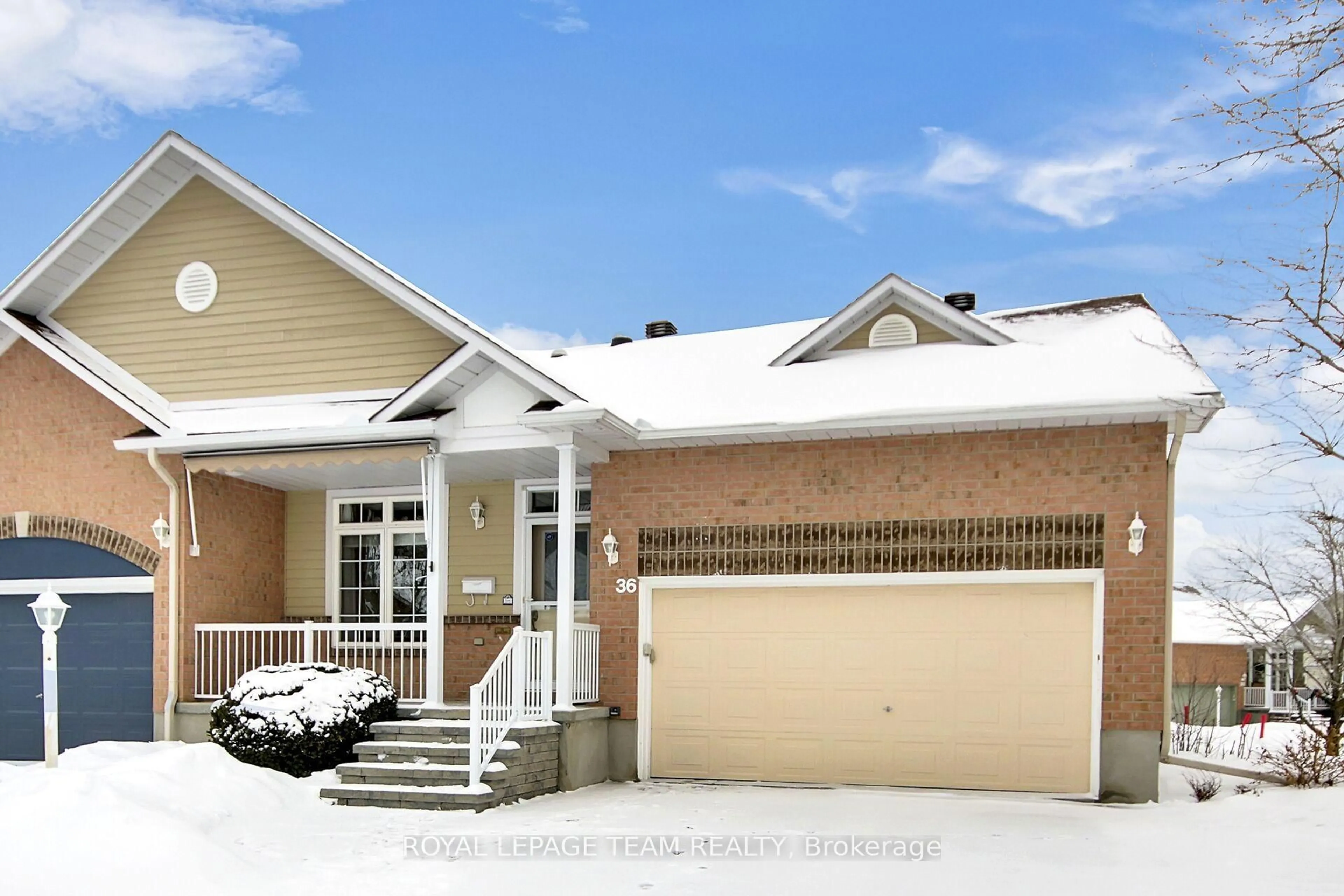 Home with brick exterior material, street for 36 Sable Run Dr, Stittsville Ontario K2S 1W8