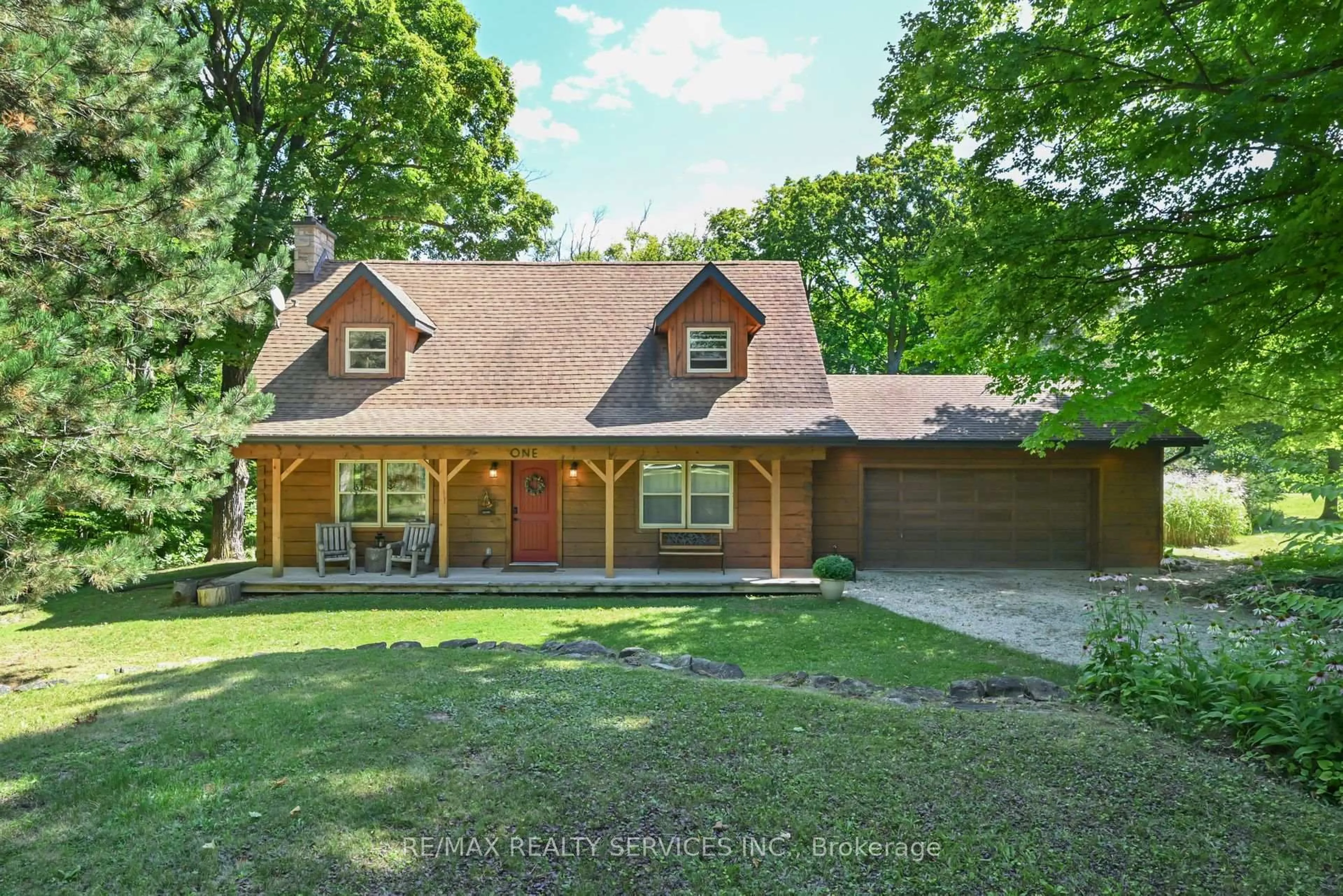 Home with brick exterior material, street for 1 Mountainview Rd, Mulmur Ontario L9V 3H5