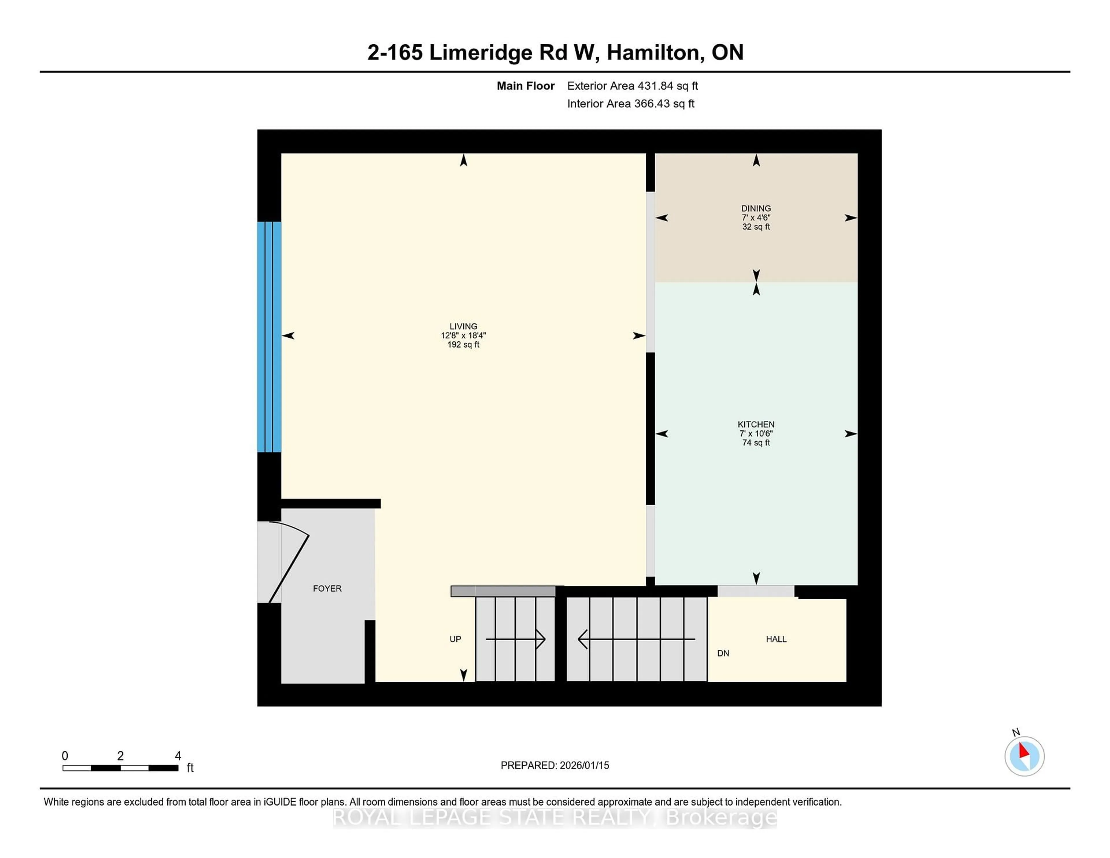 Floor plan for 165 Limeridge Rd #2, Hamilton Ontario L9C 2V4