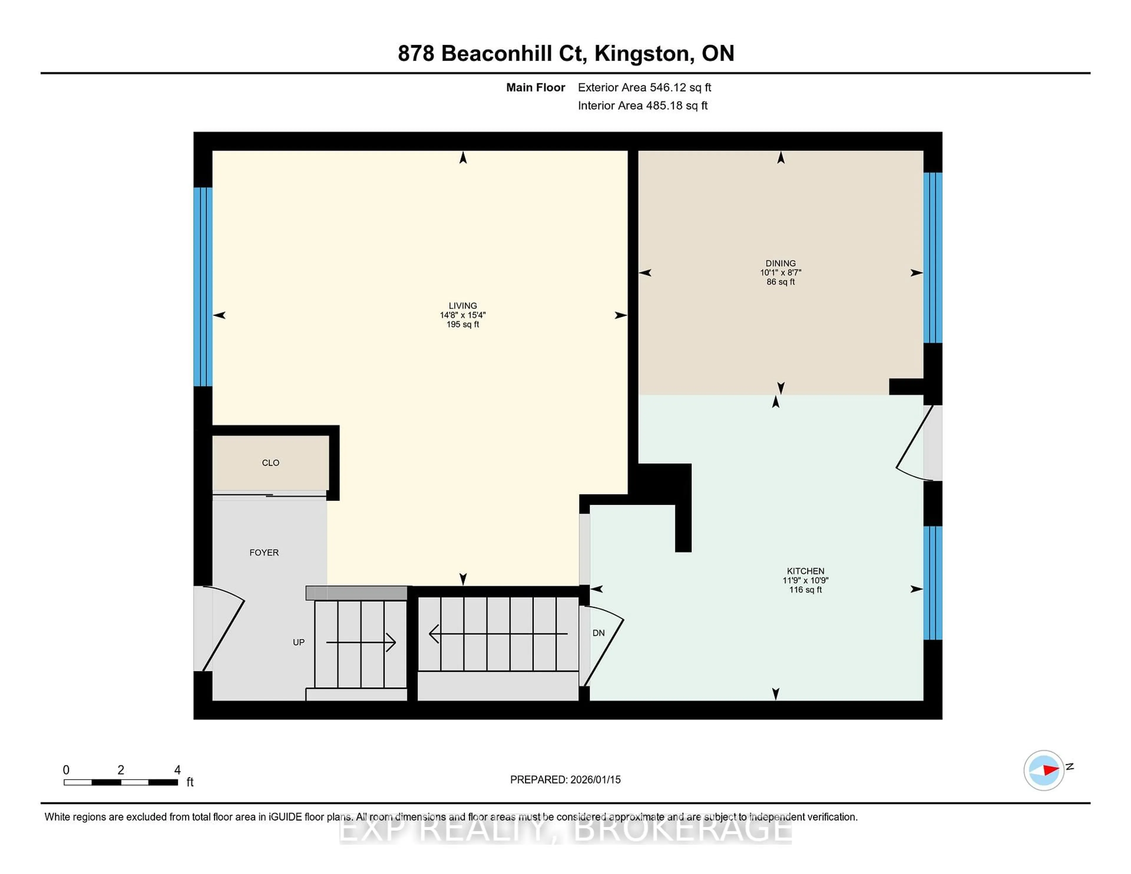 Floor plan for 878 BEACONHILL Crt, Kingston Ontario K7P 2A9