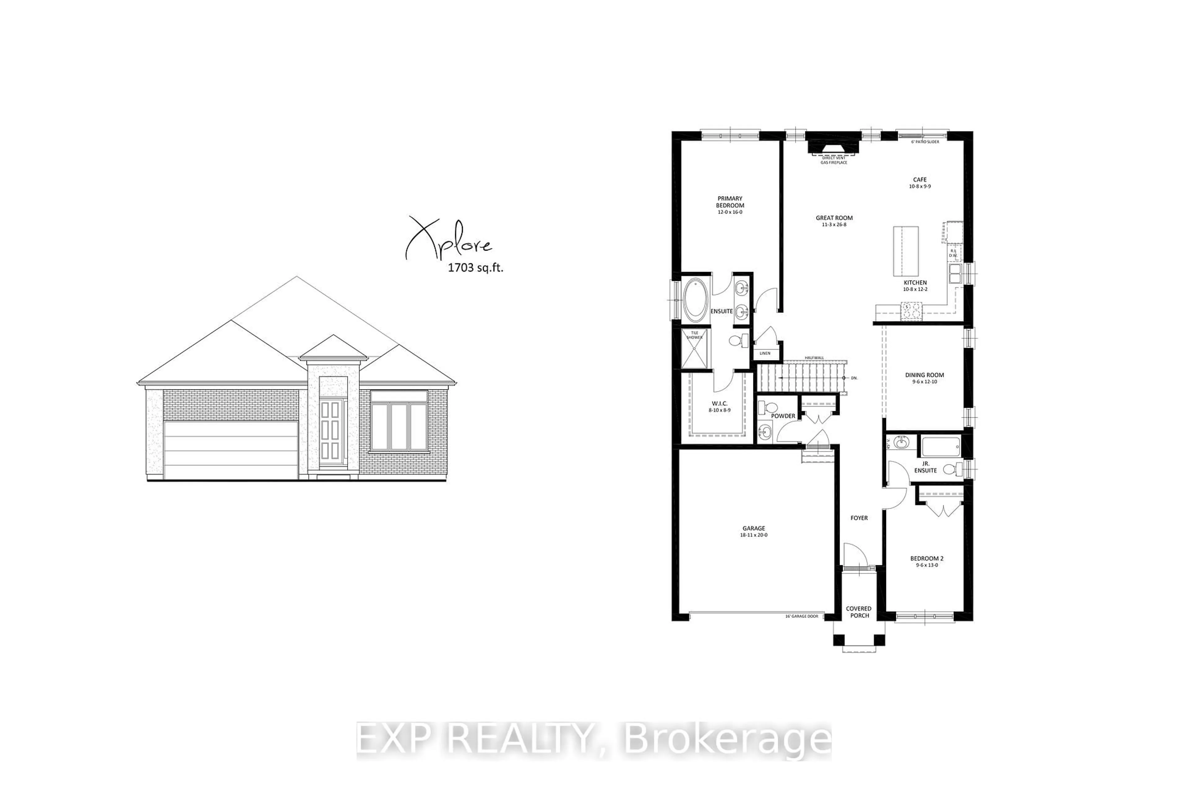 Floor plan for 303 Hastings Crt, North Middlesex Ontario N0M 2K0