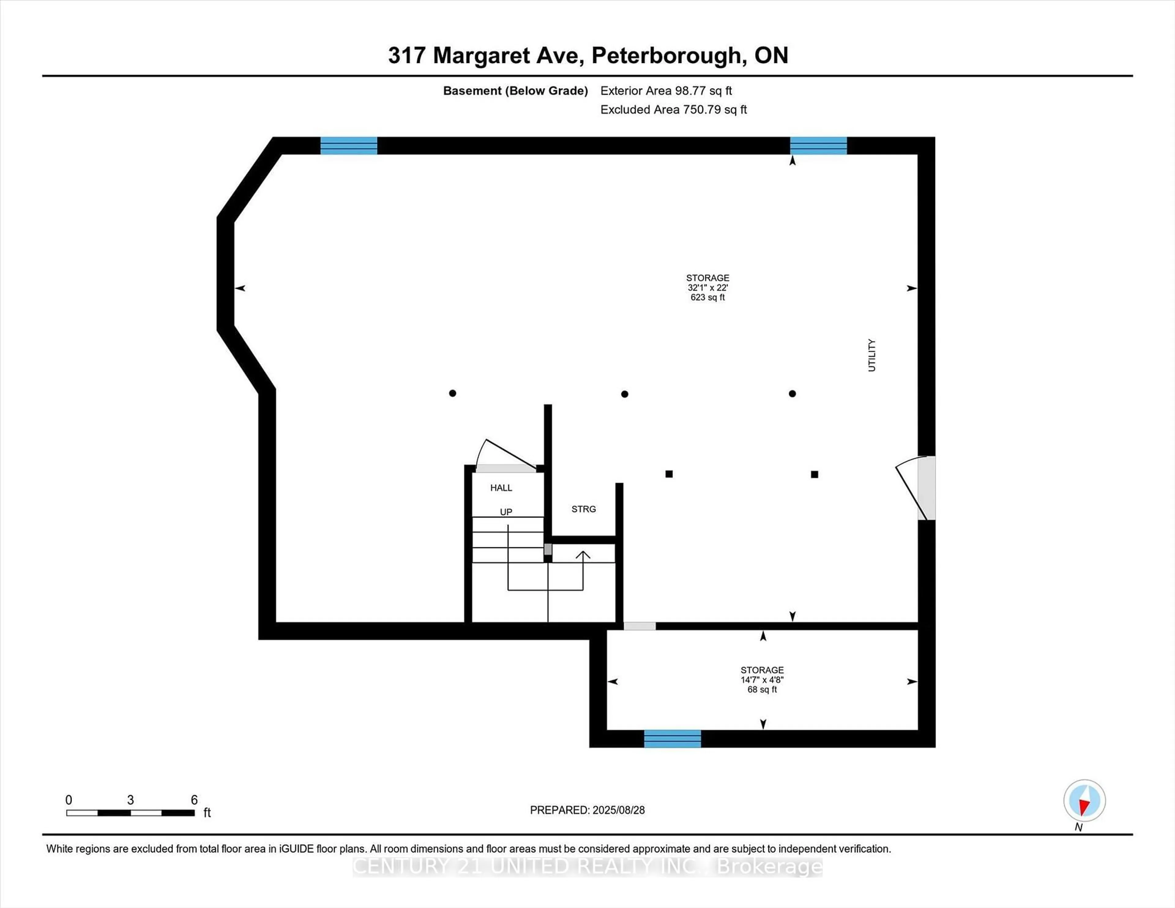Floor plan for 317 Margaret Ave, Peterborough Ontario K9J 5H1