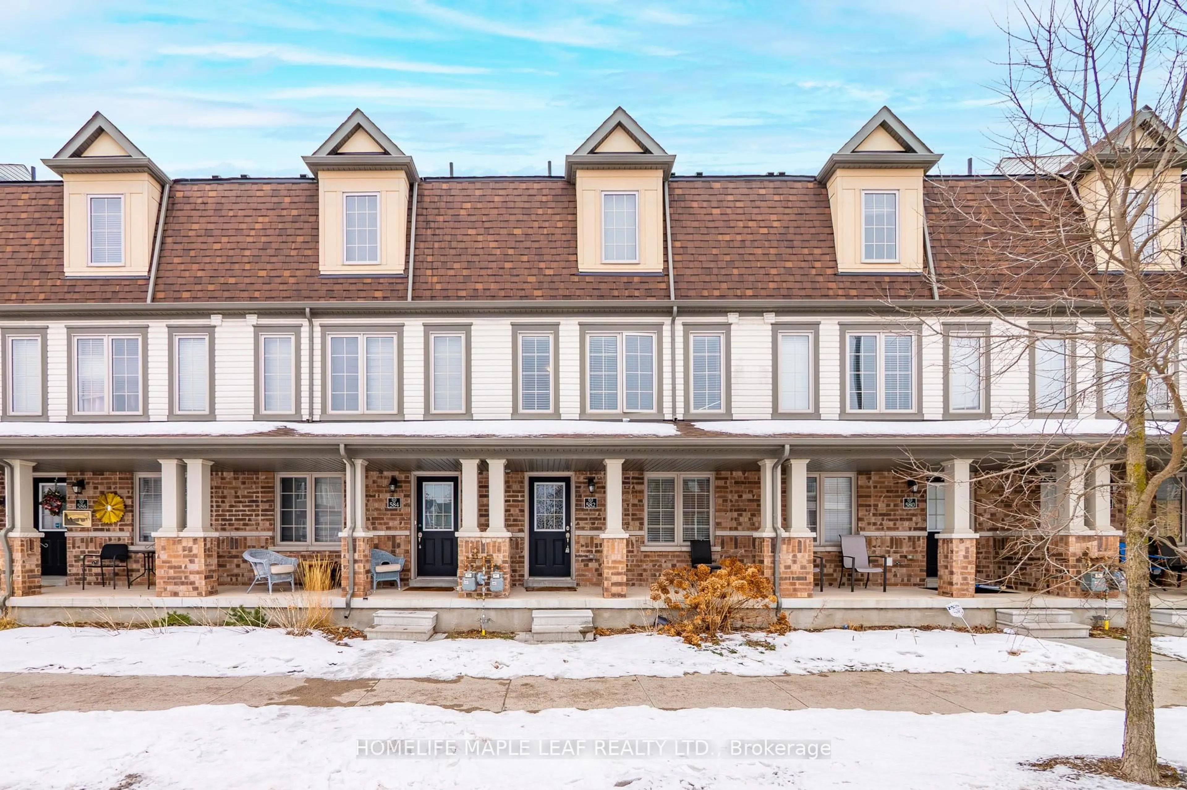 Home with brick exterior material, street for 582 Linden Dr #68, Cambridge Ontario N3H 0C9