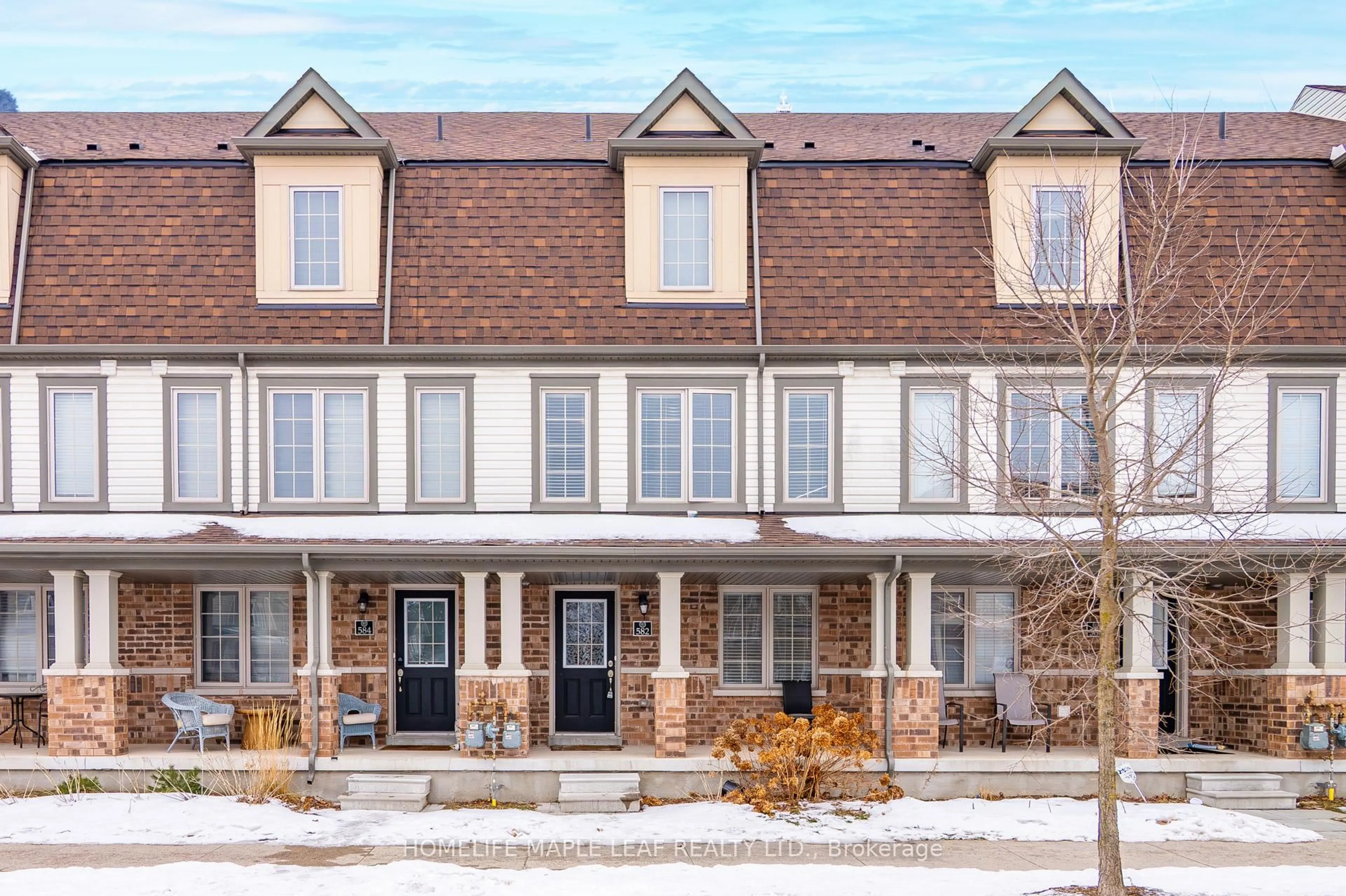 Home with brick exterior material, street for 582 Linden Dr #68, Cambridge Ontario N3H 0C9