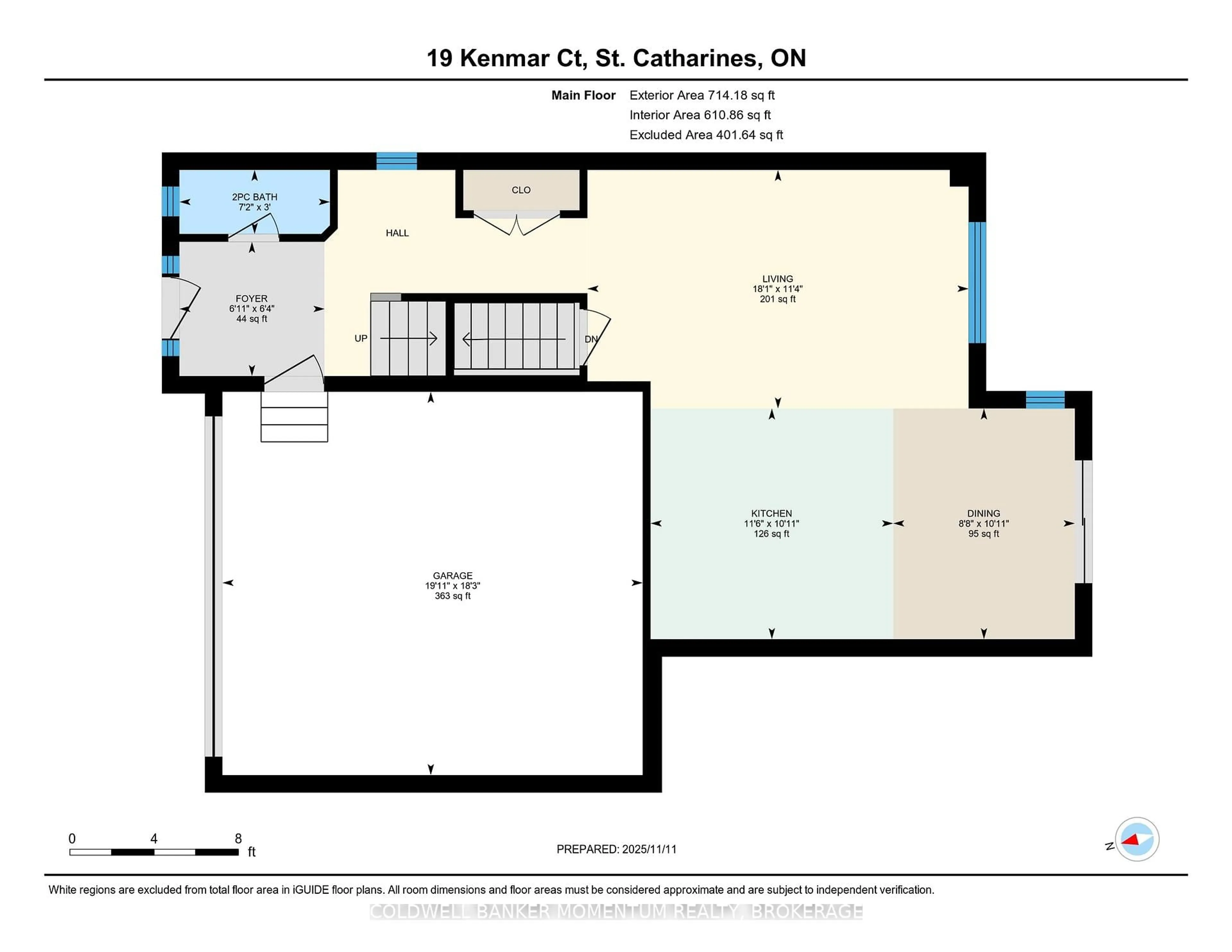 Floor plan for 19 Kenmar Crt, St. Catharines Ontario L2P 0E4