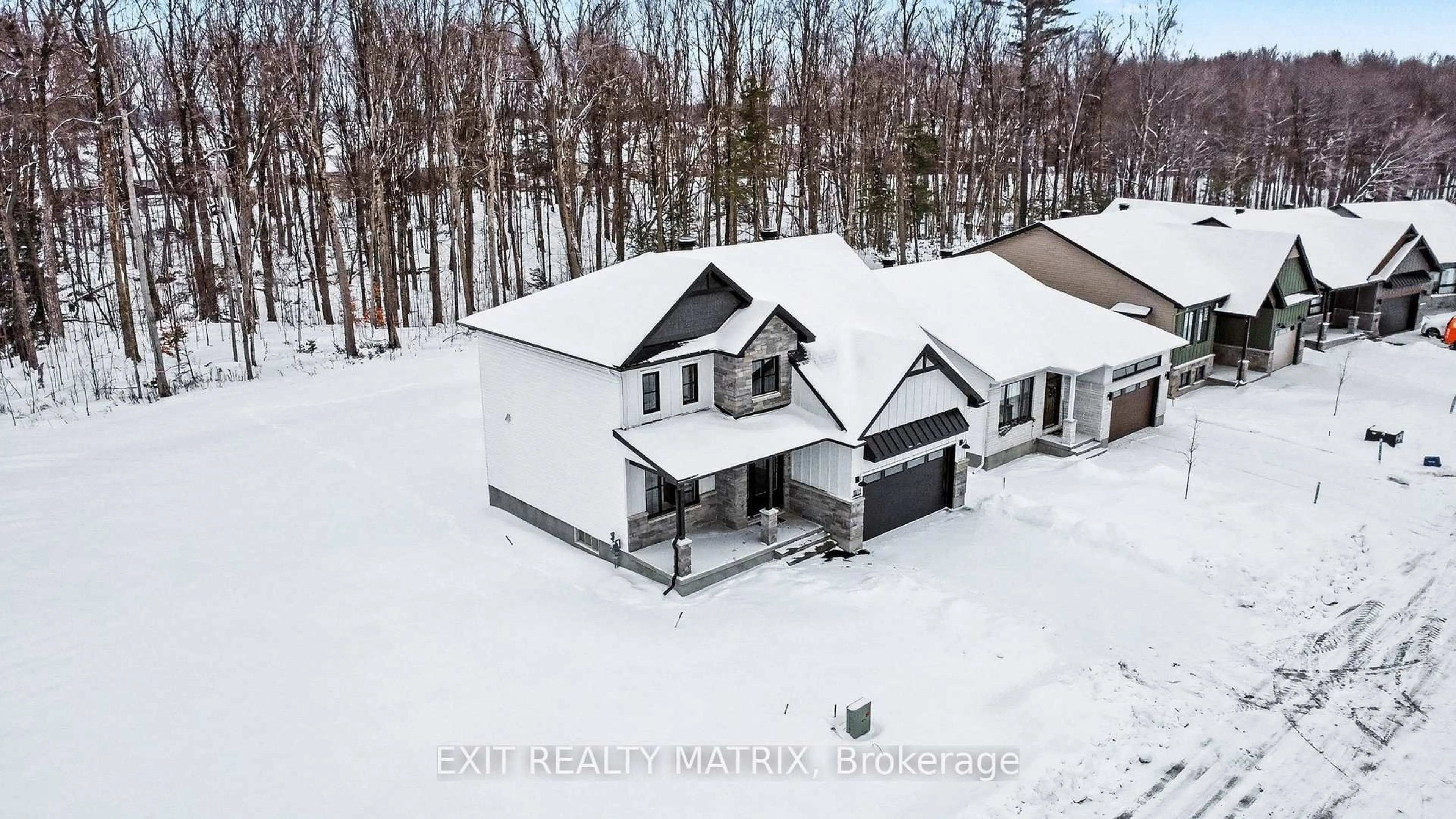 A pic from outside/outdoor area/front of a property/back of a property/a pic from drone, street for 1375 Fribourg St, Russell Ontario K0A 1W0
