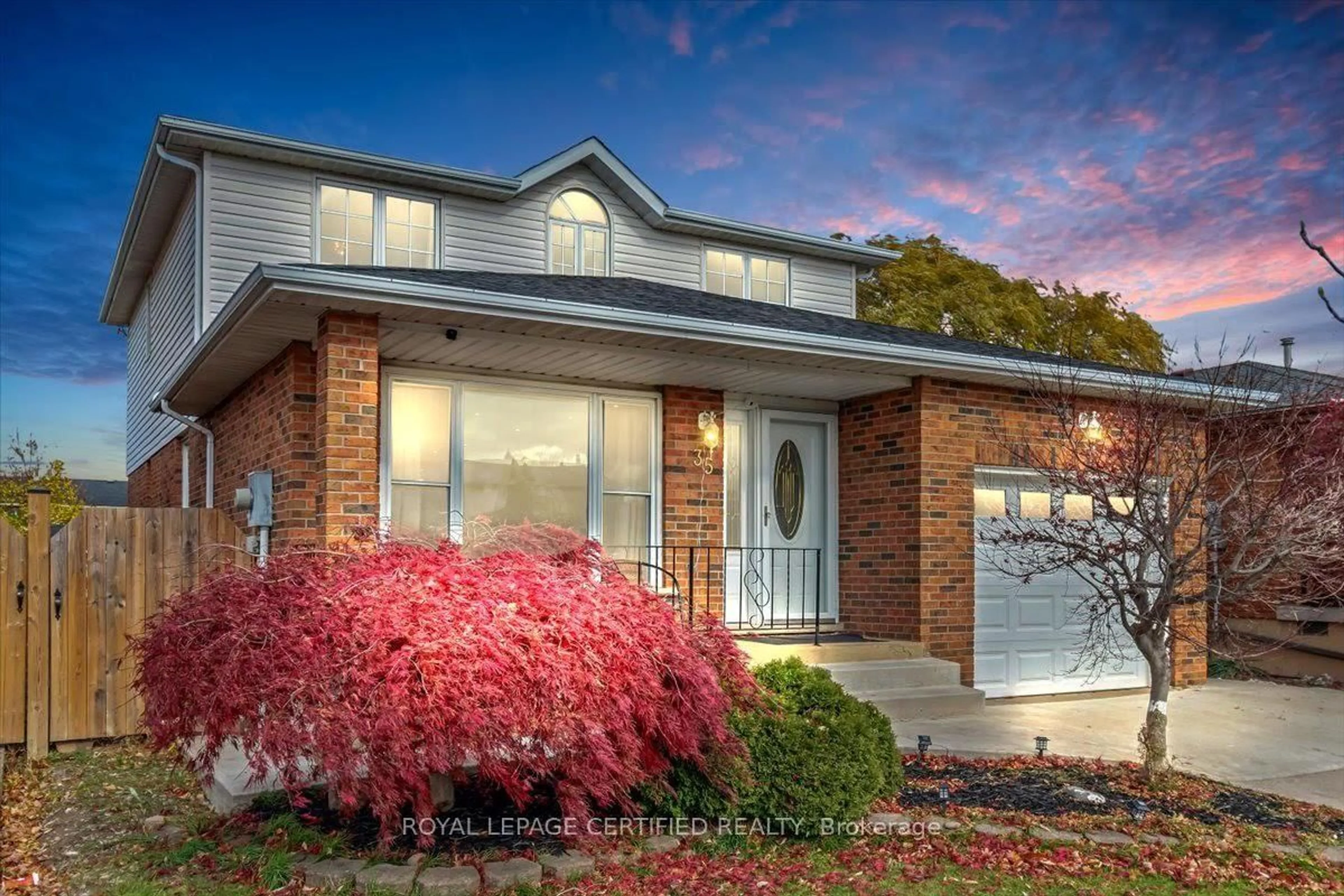 Home with brick exterior material, street for 35 Trenholme Cres, Hamilton Ontario L8W 2L4