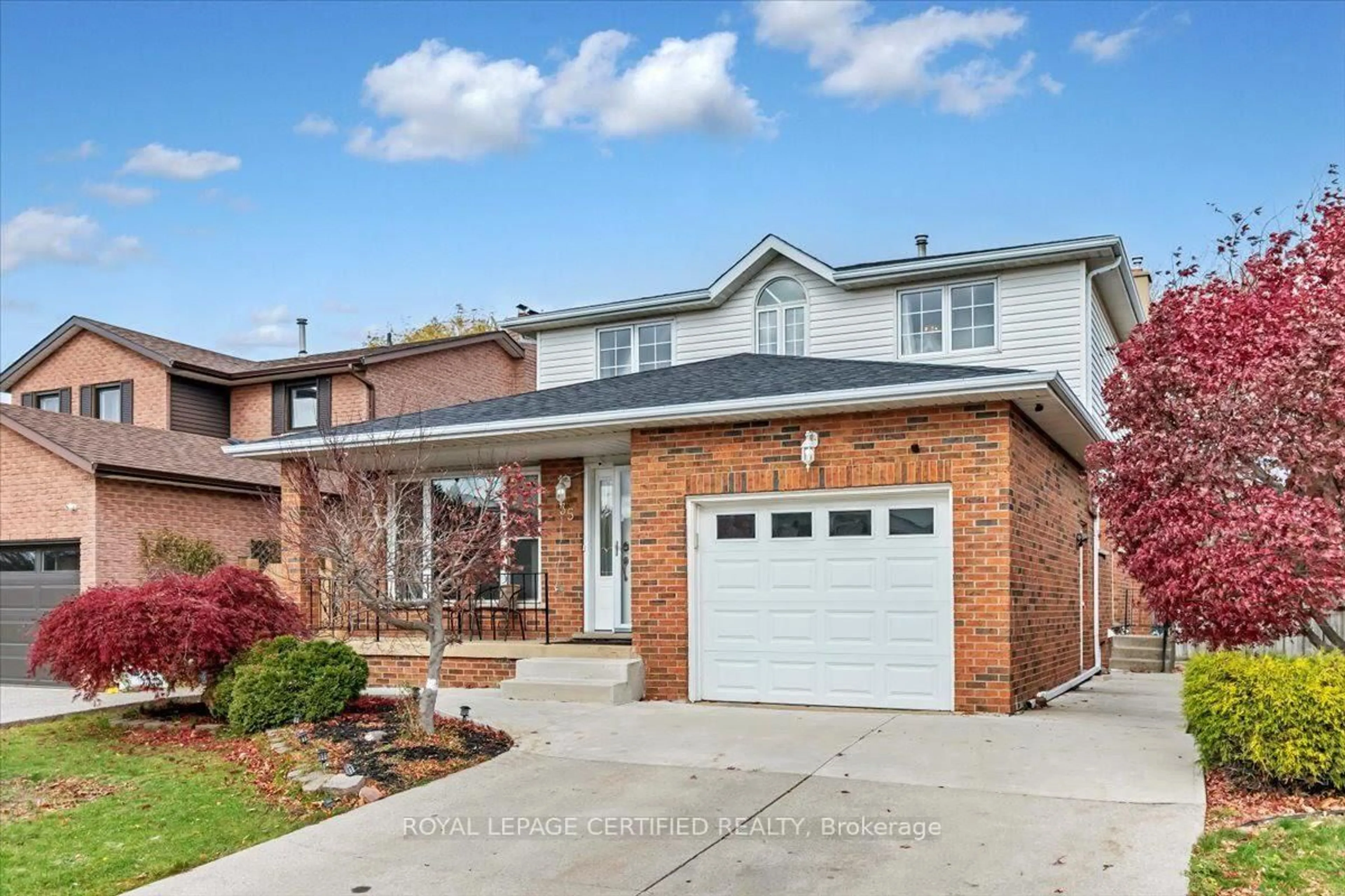 Home with brick exterior material, street for 35 Trenholme Cres, Hamilton Ontario L8W 2L4