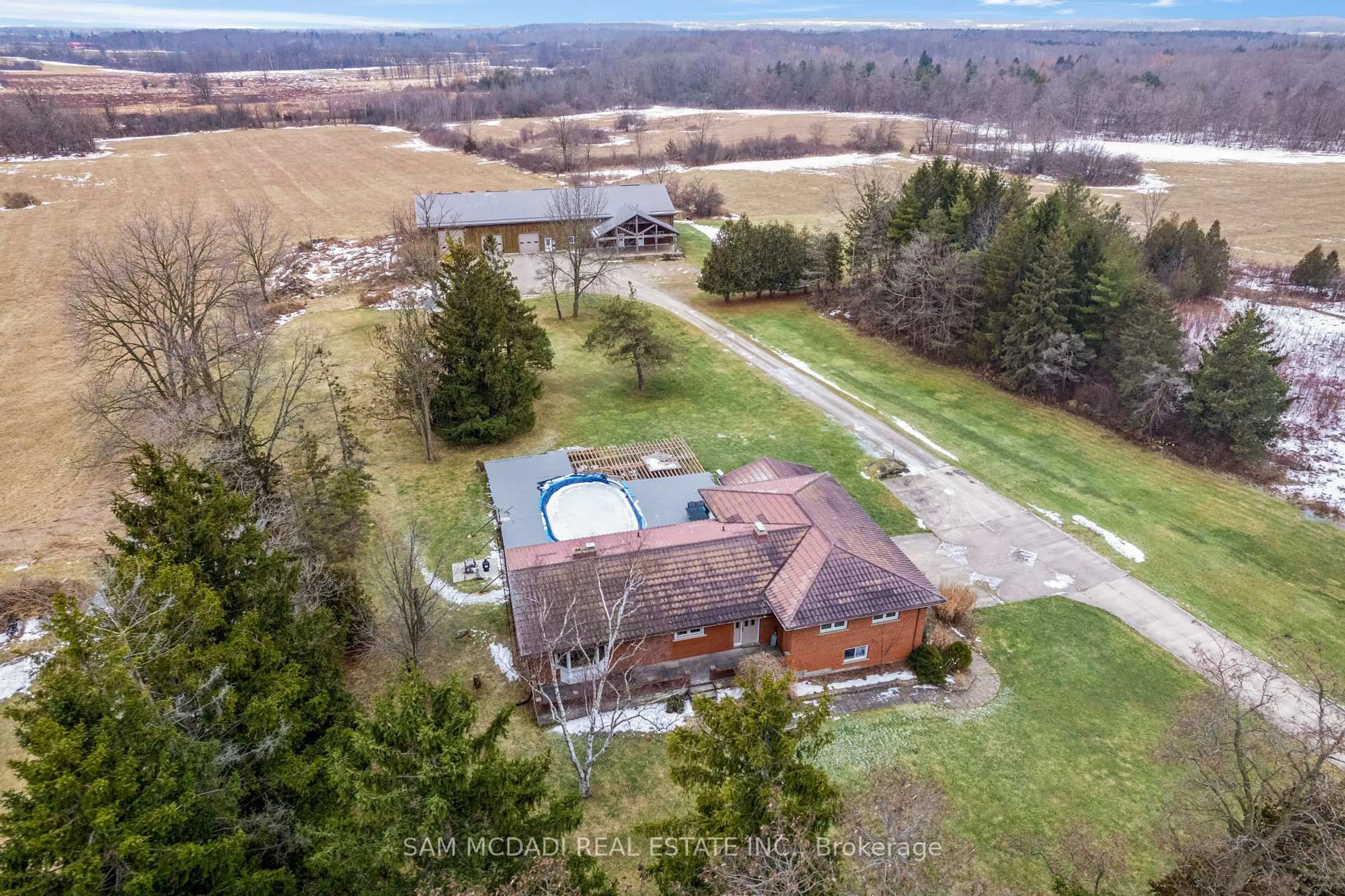 A pic from outside/outdoor area/front of a property/back of a property/a pic from drone, water/lake/river/ocean view for 1291 Old Highway 8, Hamilton Ontario L0R 1Z0