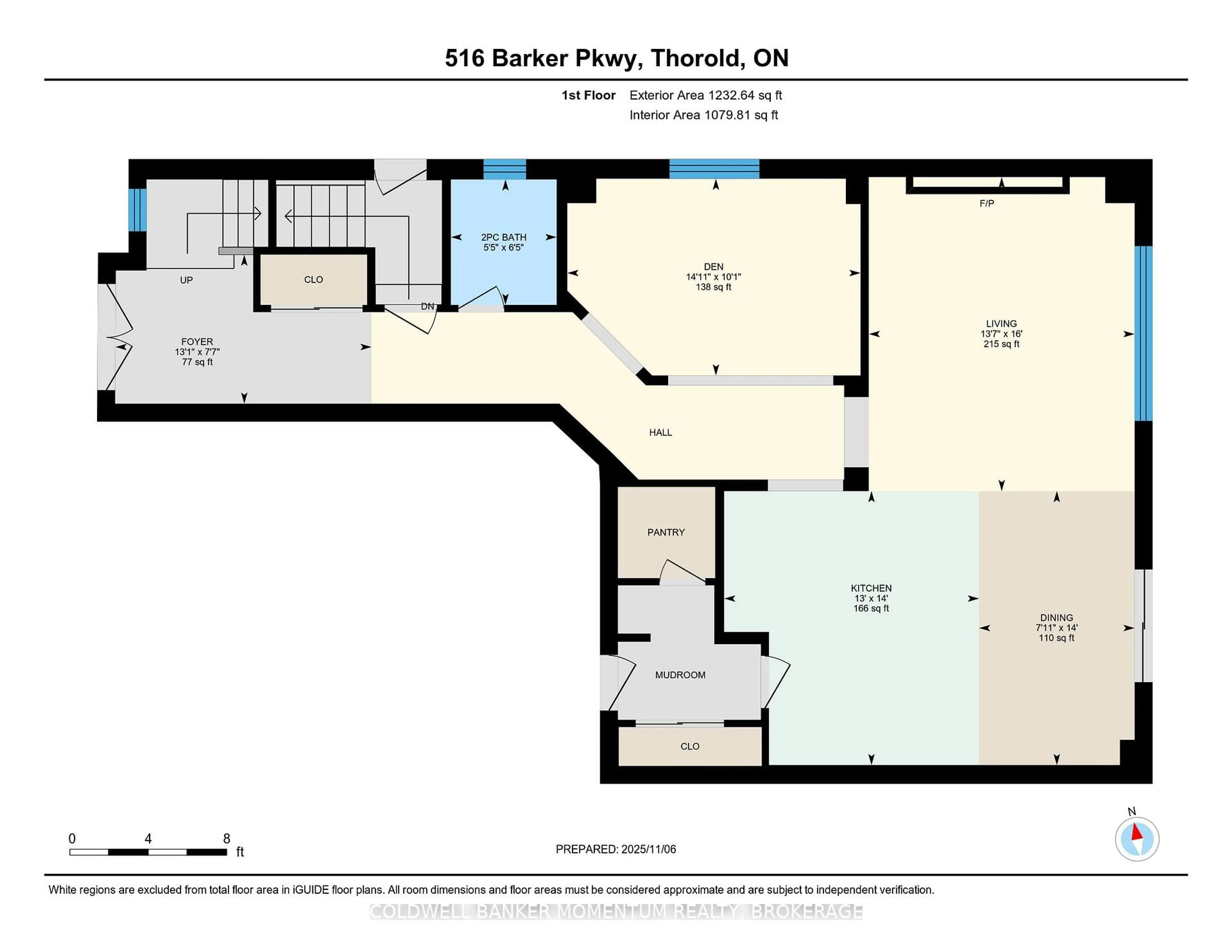 Floor plan for 516 Barker Pkwy, Thorold Ontario L2V 0K1