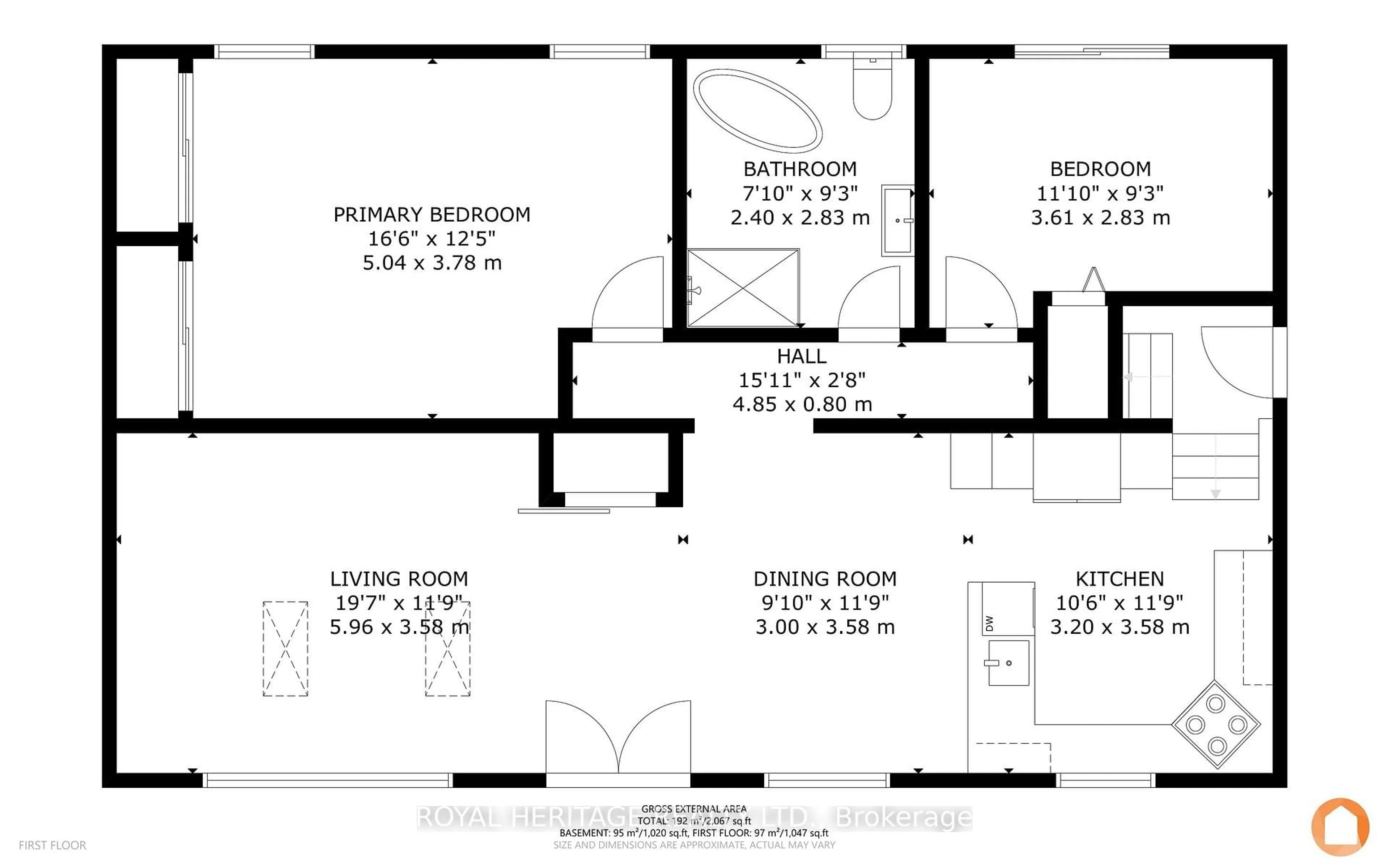 Floor plan for 155 Prince Edward St, Brighton Ontario K0K 1H0