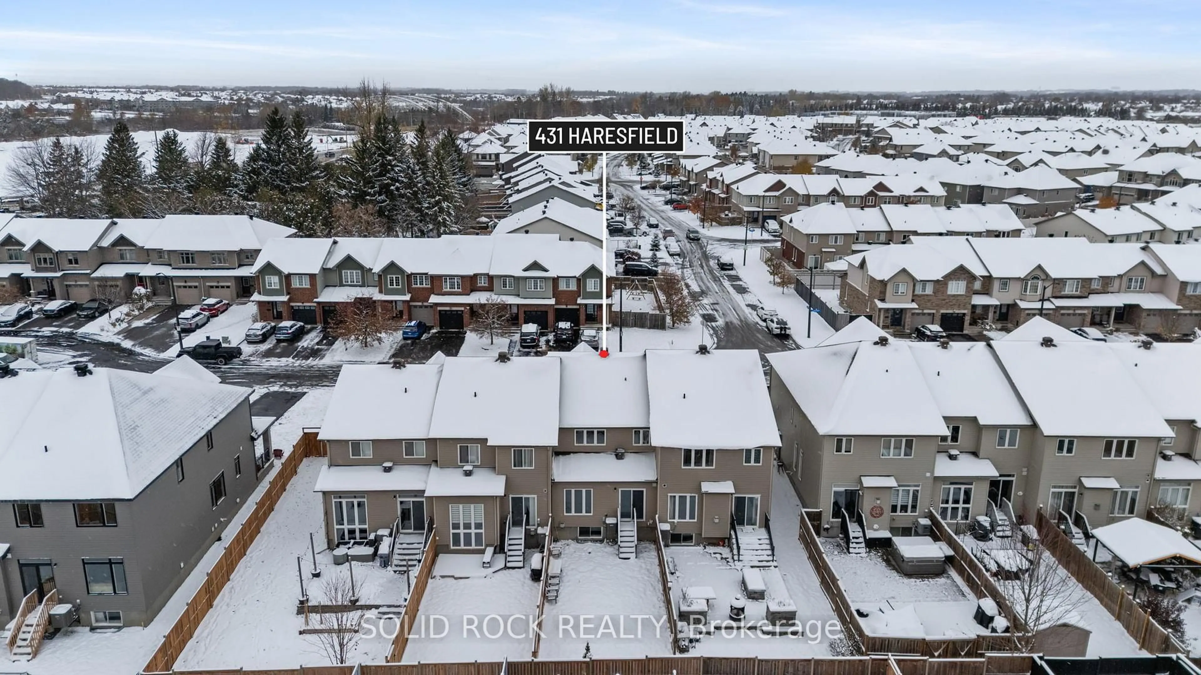 A pic from outside/outdoor area/front of a property/back of a property/a pic from drone, unknown for 431 Haresfield Crt, Ottawa Ontario K4M 0B6