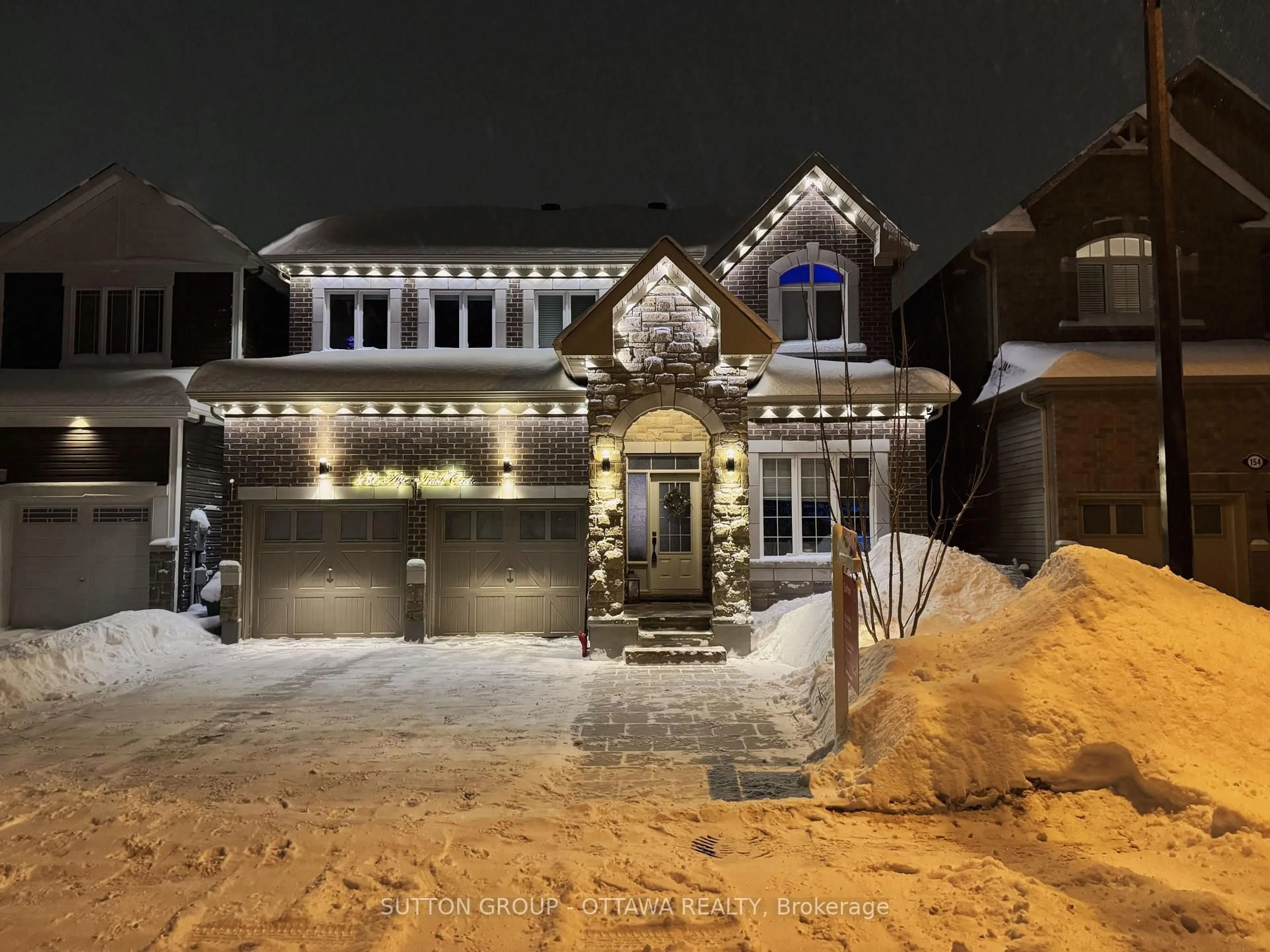 Home with brick exterior material, street for 156 Asper Trail Circ, Ottawa Ontario K2M 2T6