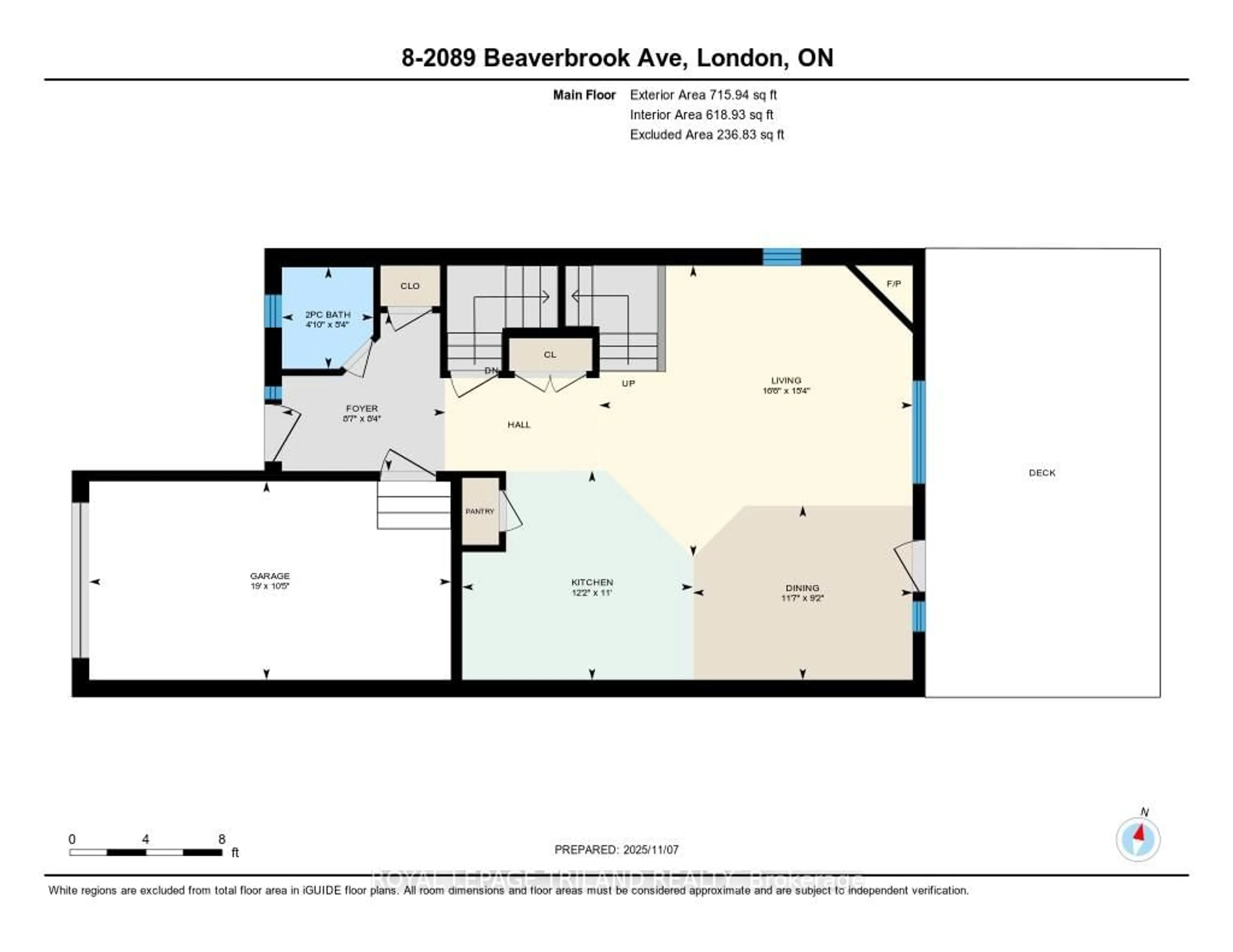 Floor plan for 2089 Beaverbrook Ave #8, London North Ontario N6H 0A9