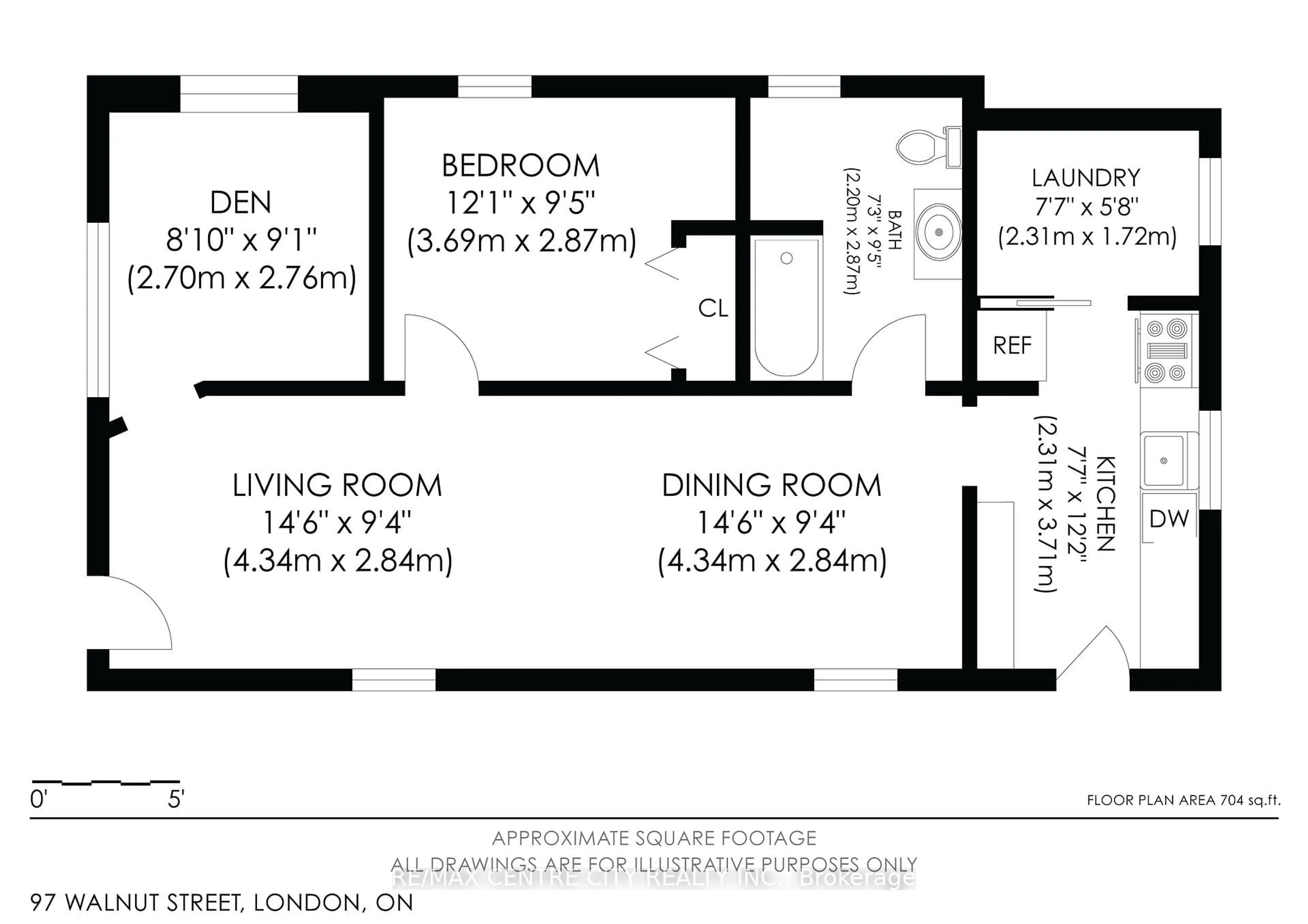 Floor plan for 97 Walnut St, London North Ontario N6H 1C3