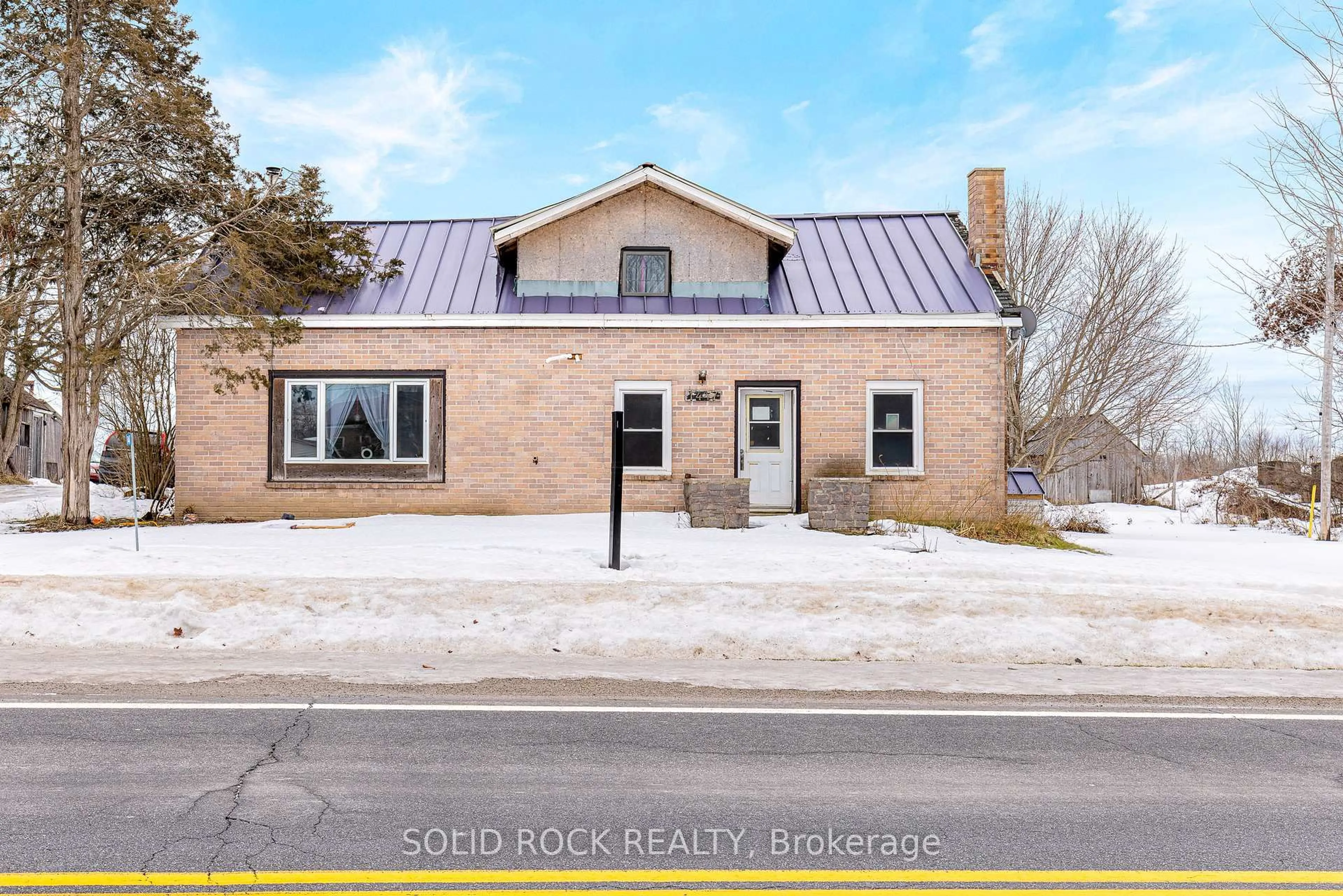 Home with brick exterior material, street for 1447 County 2 Rd, Front of Yonge Ontario K0E 1R0