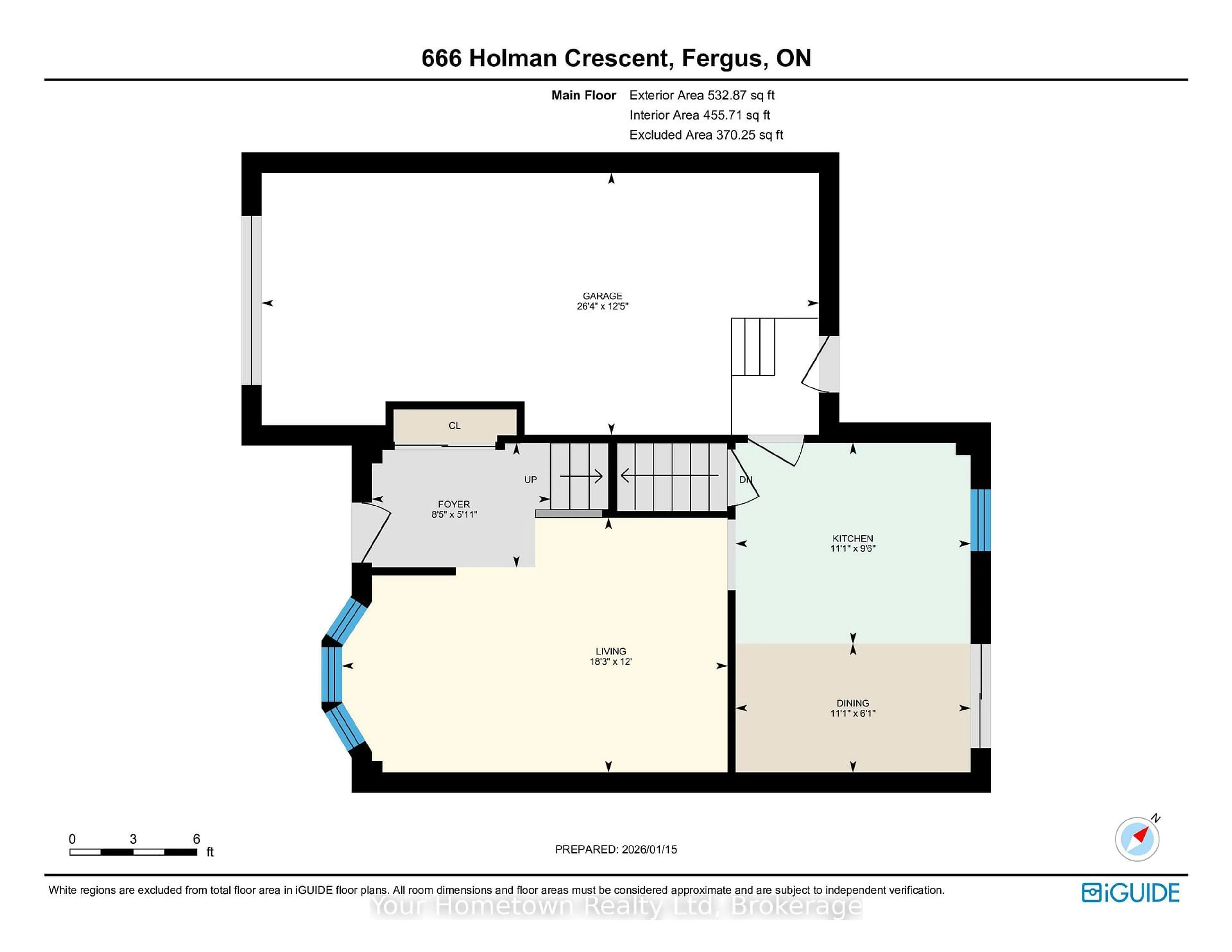 Floor plan for 666 Holman Cres, Centre Wellington Ontario N1M 3M2