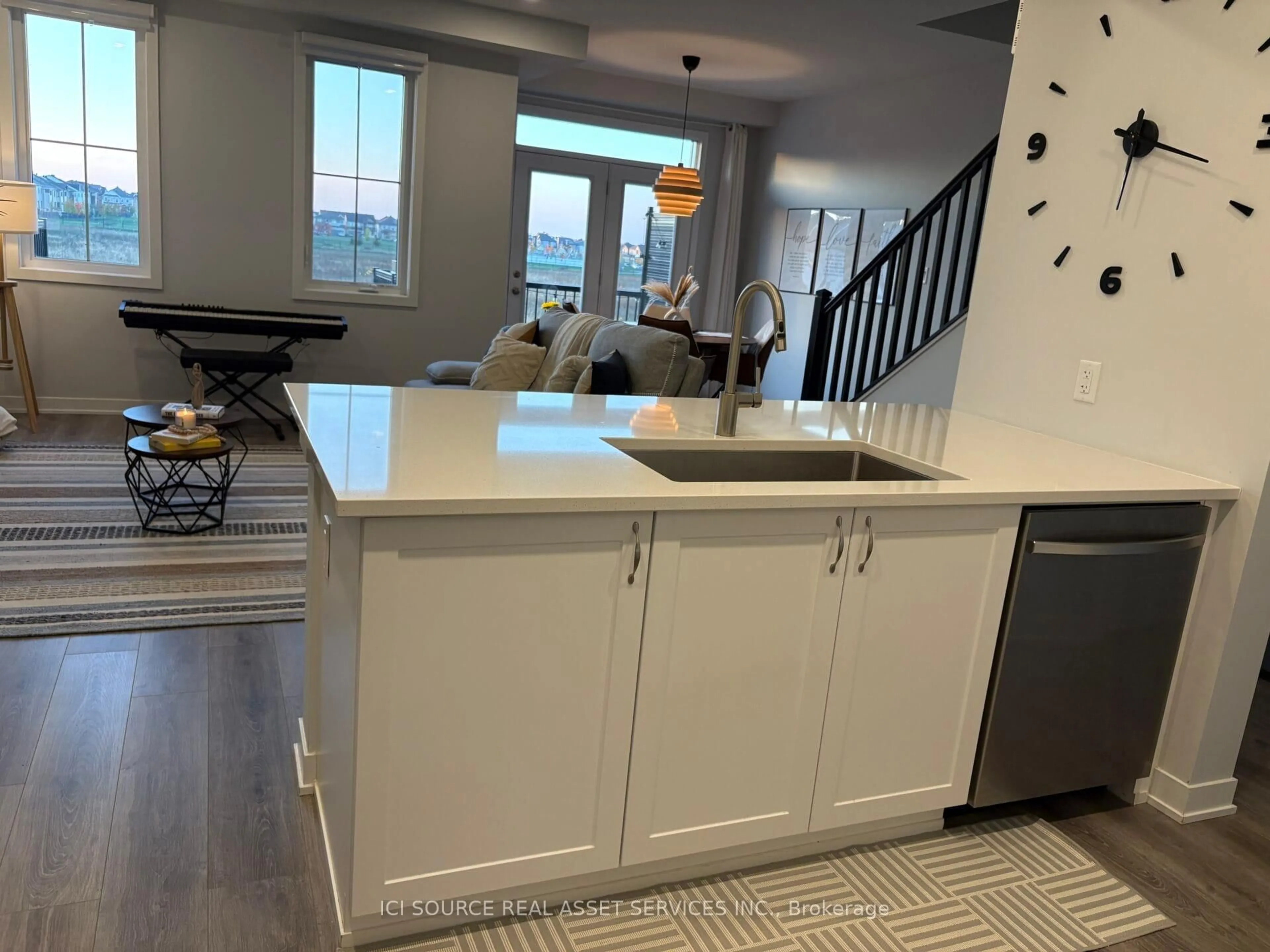 Open concept kitchen, ceramic/tile floor for 617 Quilter Row, Richmond Ontario K0A 2Z0