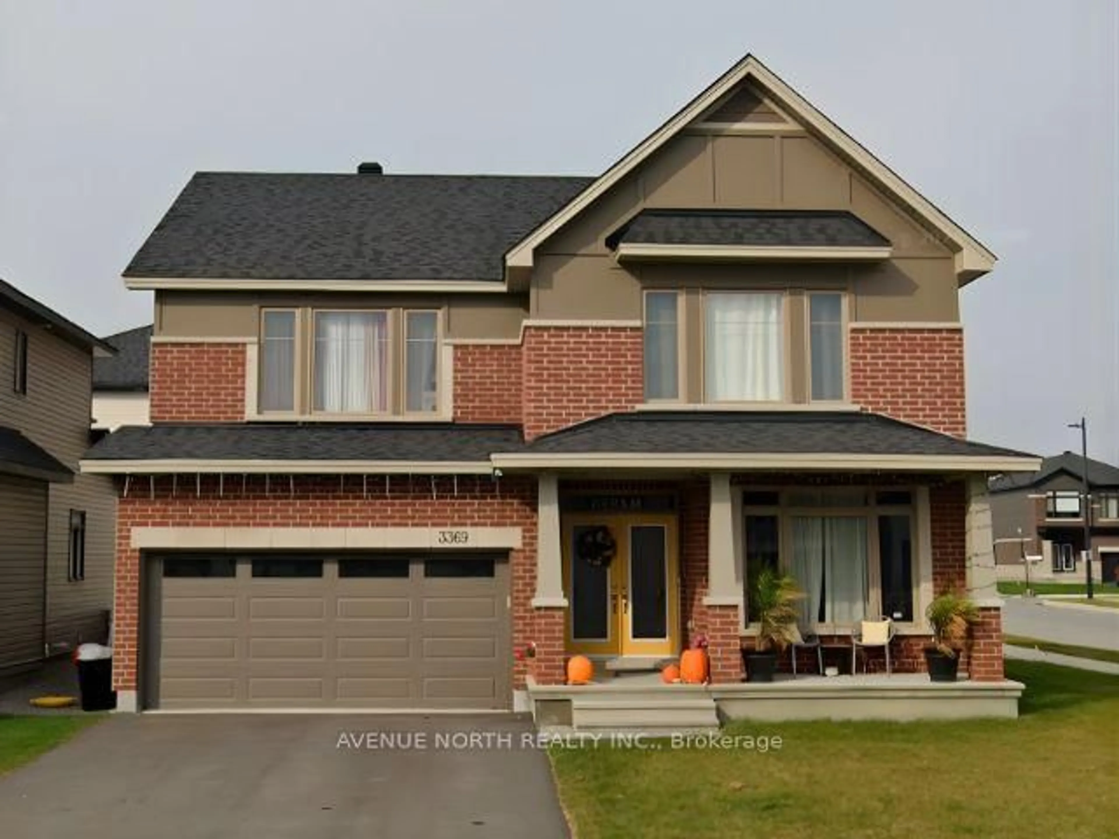 Home with brick exterior material, street for 3369 Findlay Creek Dr, Ottawa Ontario K1T 0V5