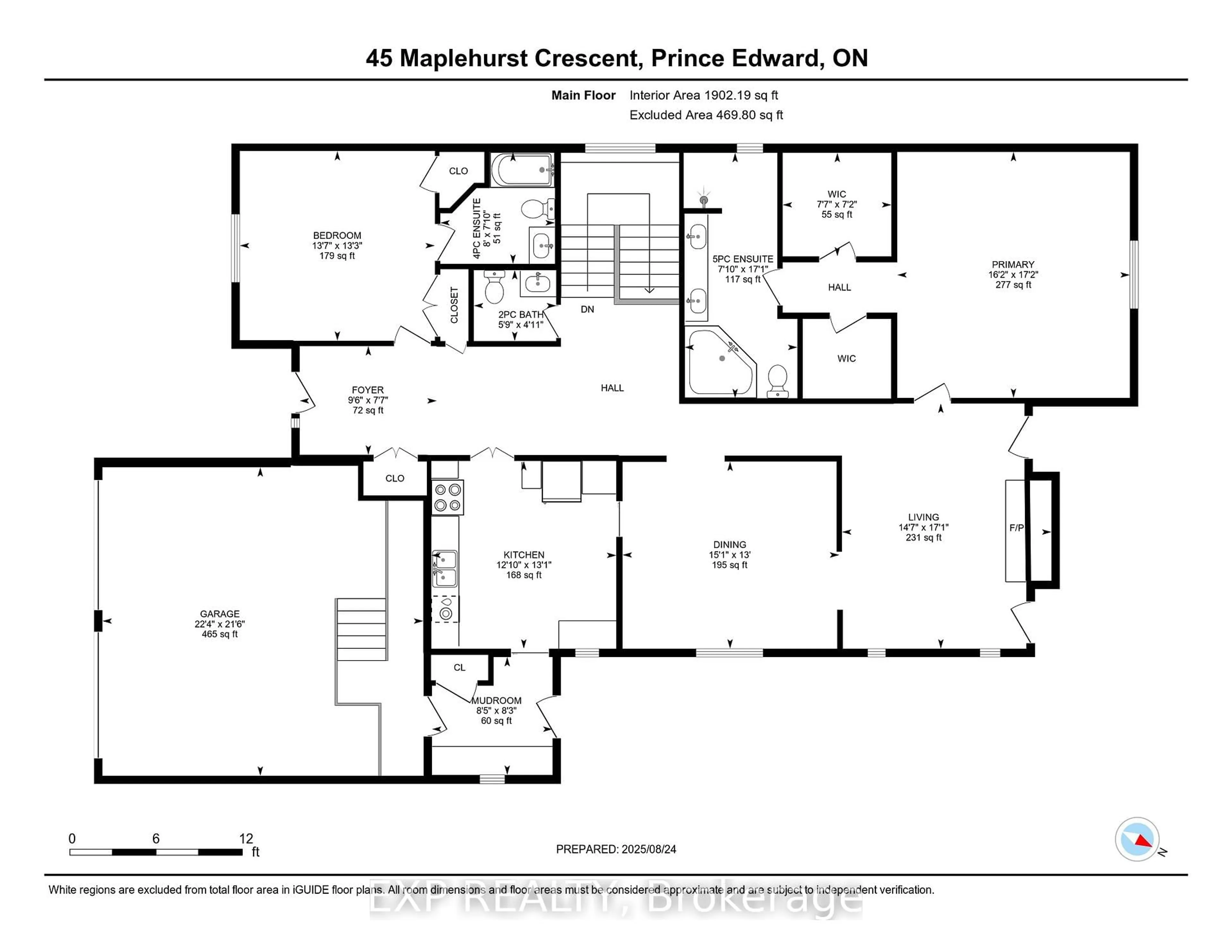 Floor plan for 45 Maplehurst Cres, Prince Edward County Ontario K0K 3L0