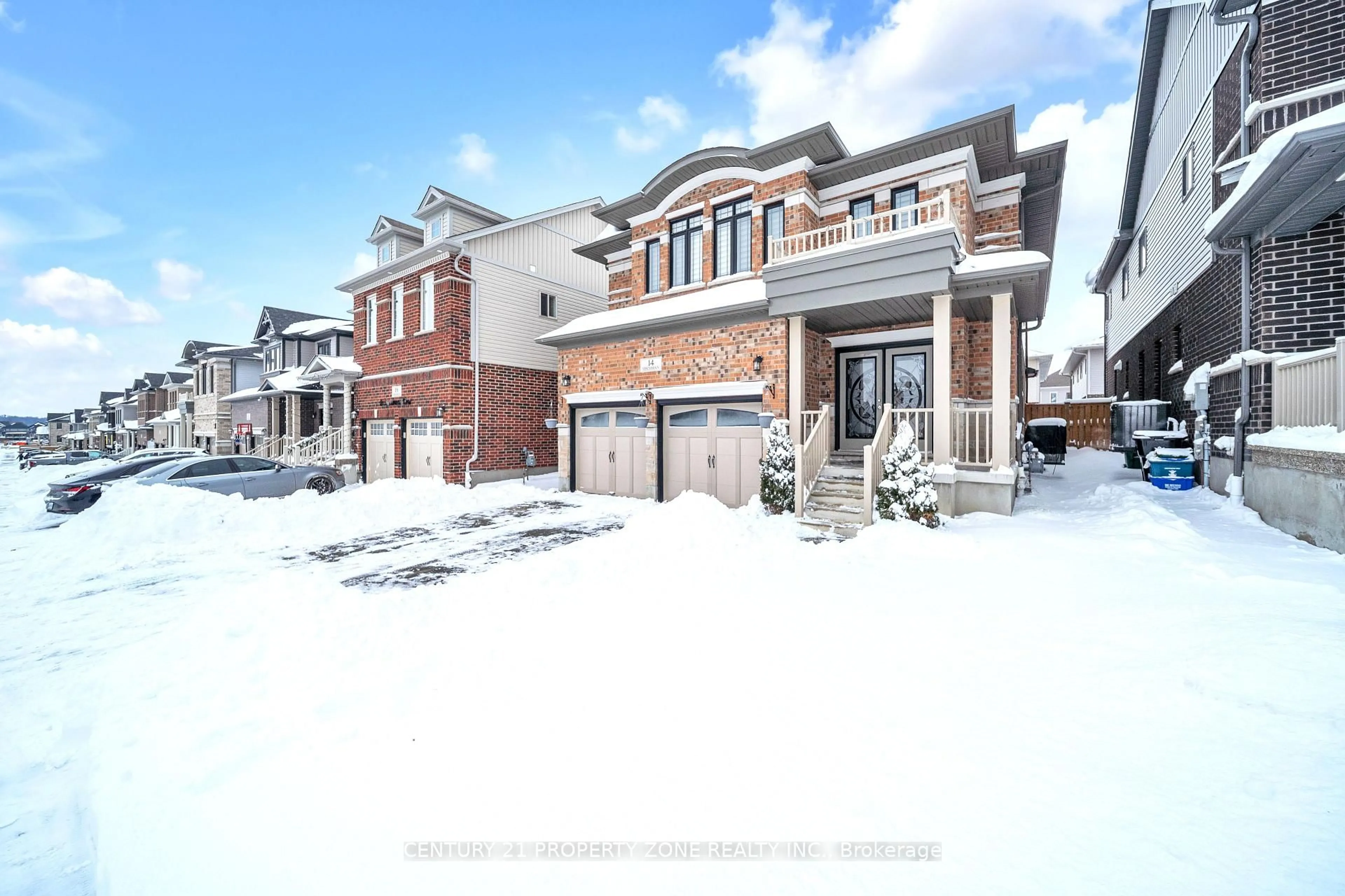 Home with brick exterior material, street for 14 Spachman St, Kitchener Ontario N2R 0N5