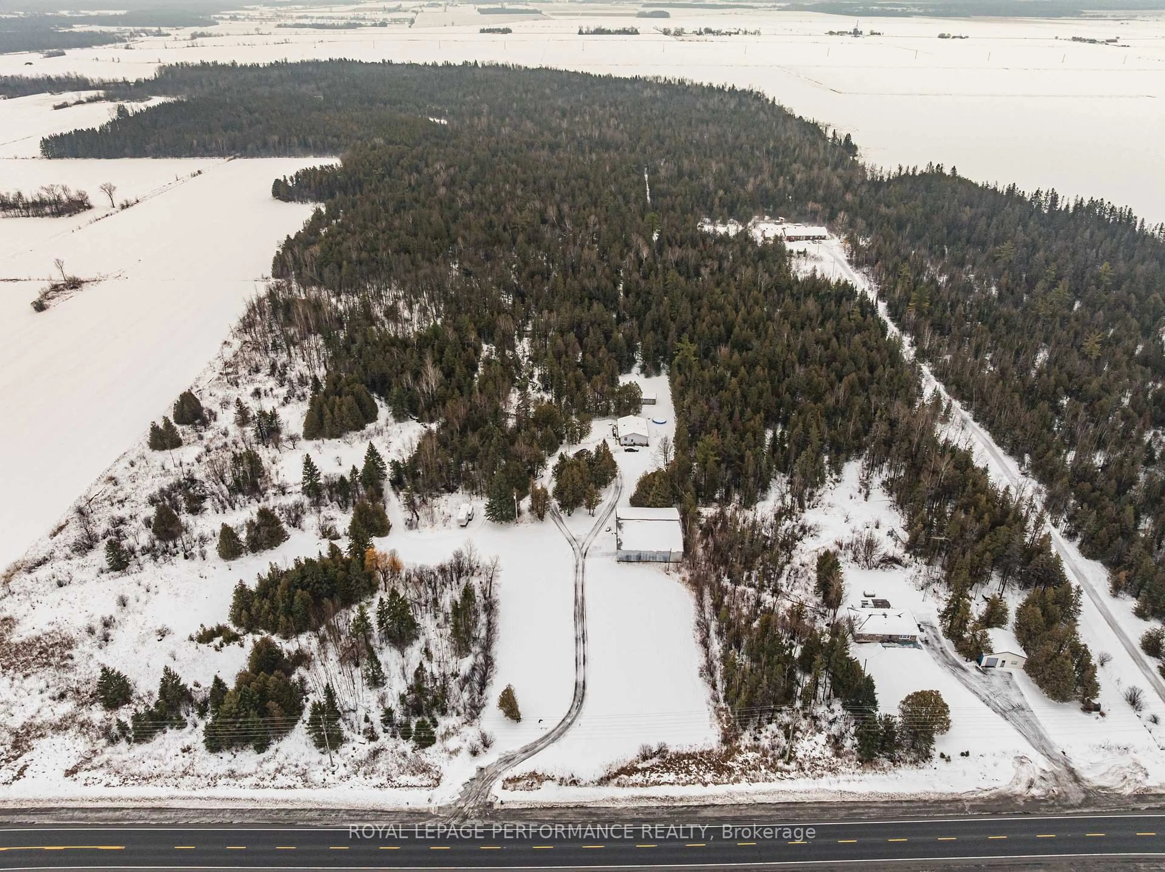 A pic from outside/outdoor area/front of a property/back of a property/a pic from drone, street for 2375 County Rd 17 Rd, Champlain Ontario K0B 1K0