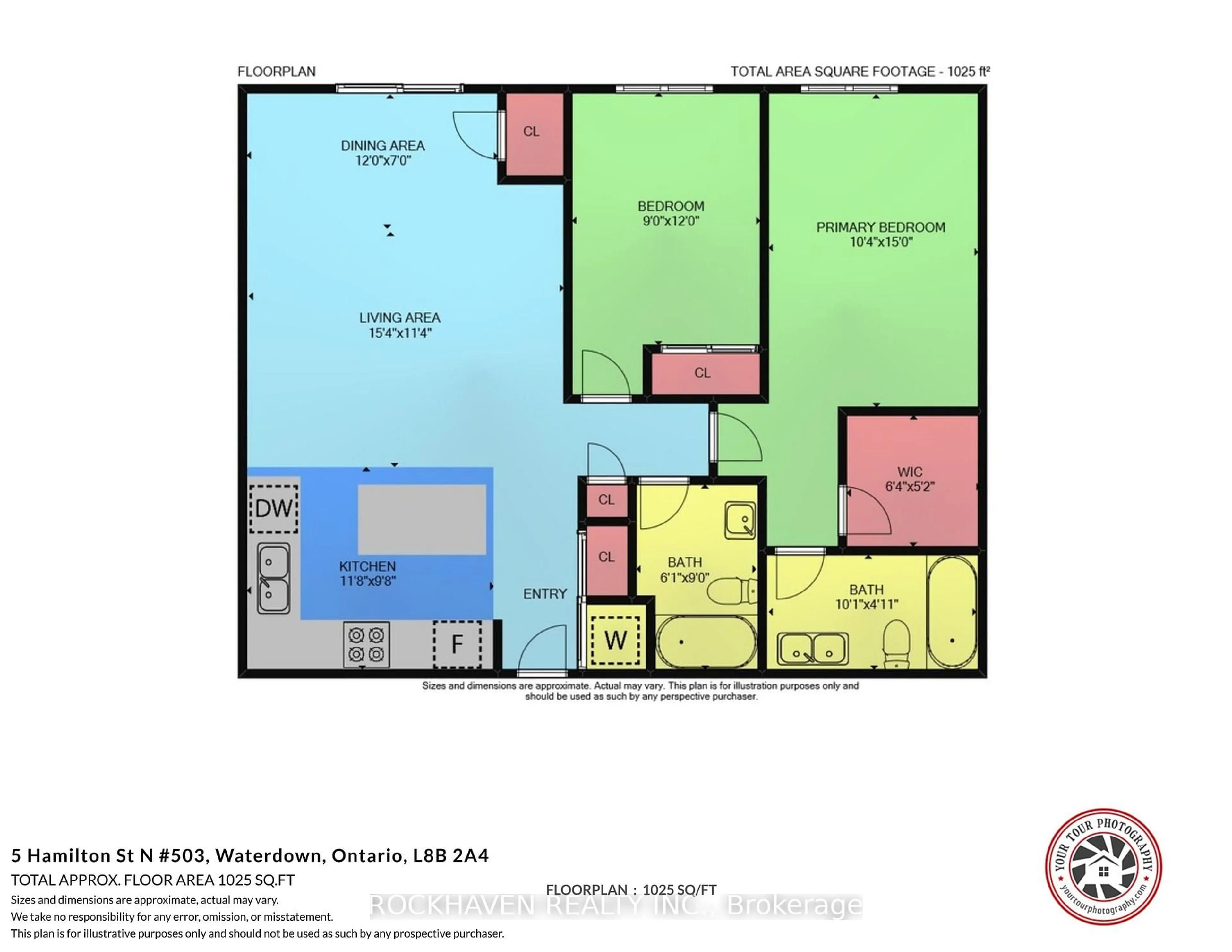 Floor plan for 5 Hamilton St #503, Hamilton Ontario L8B 2A4