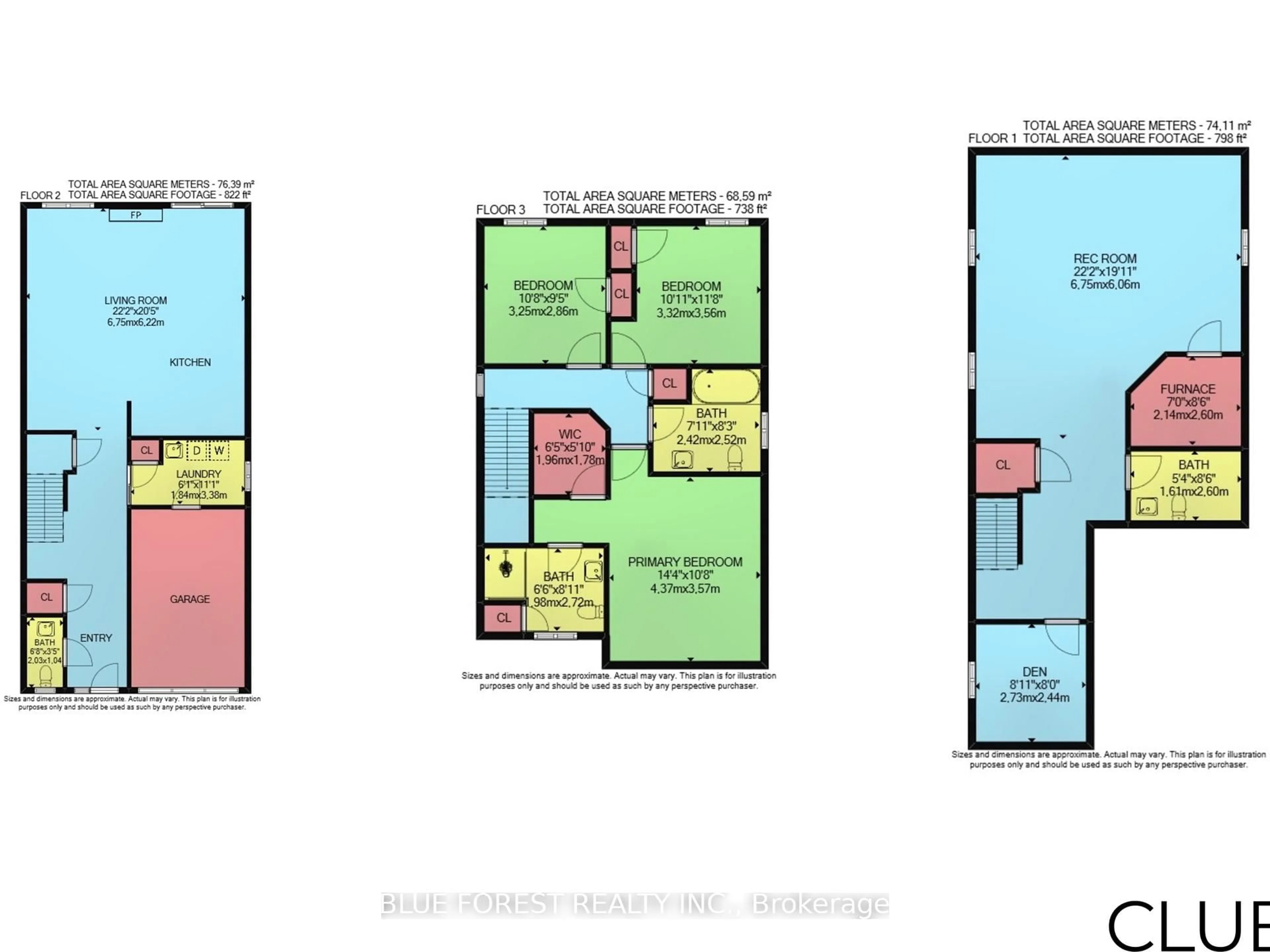 Floor plan for 1883 Reilly Walk, London North Ontario N5X 0H8