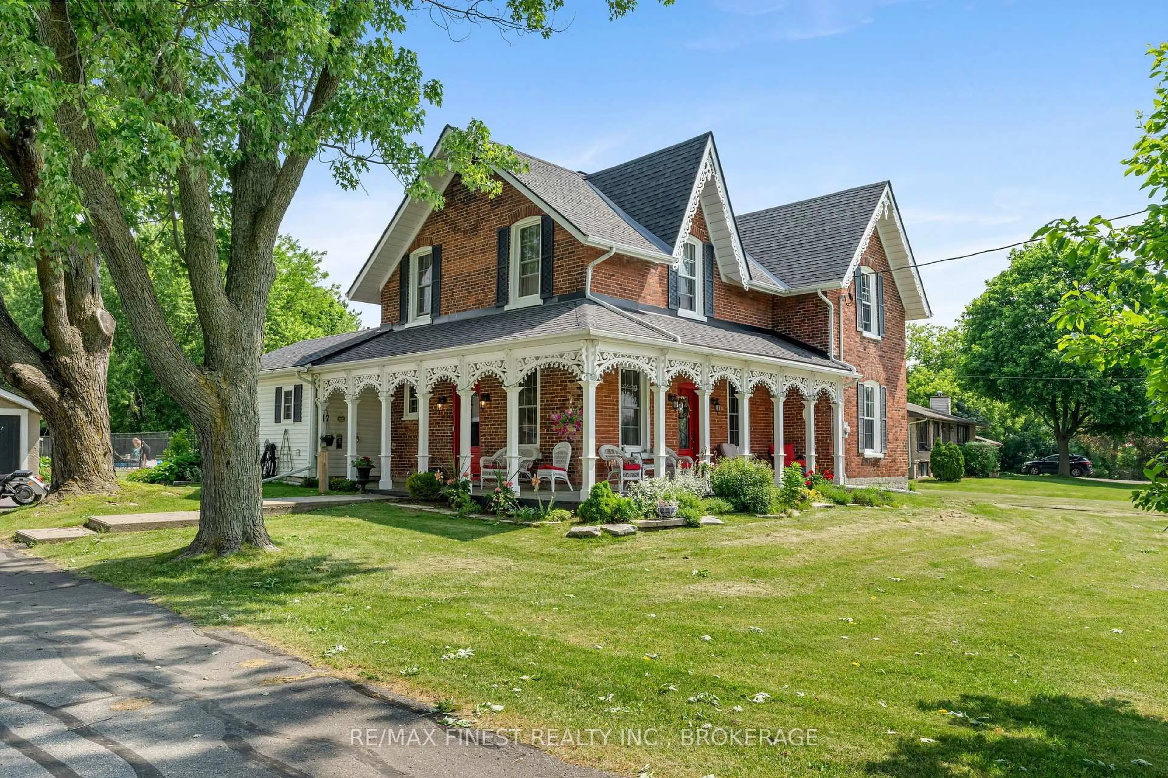 Home with brick exterior material, street for 7407 County Road 2, Napanee Ontario K7R 3K6